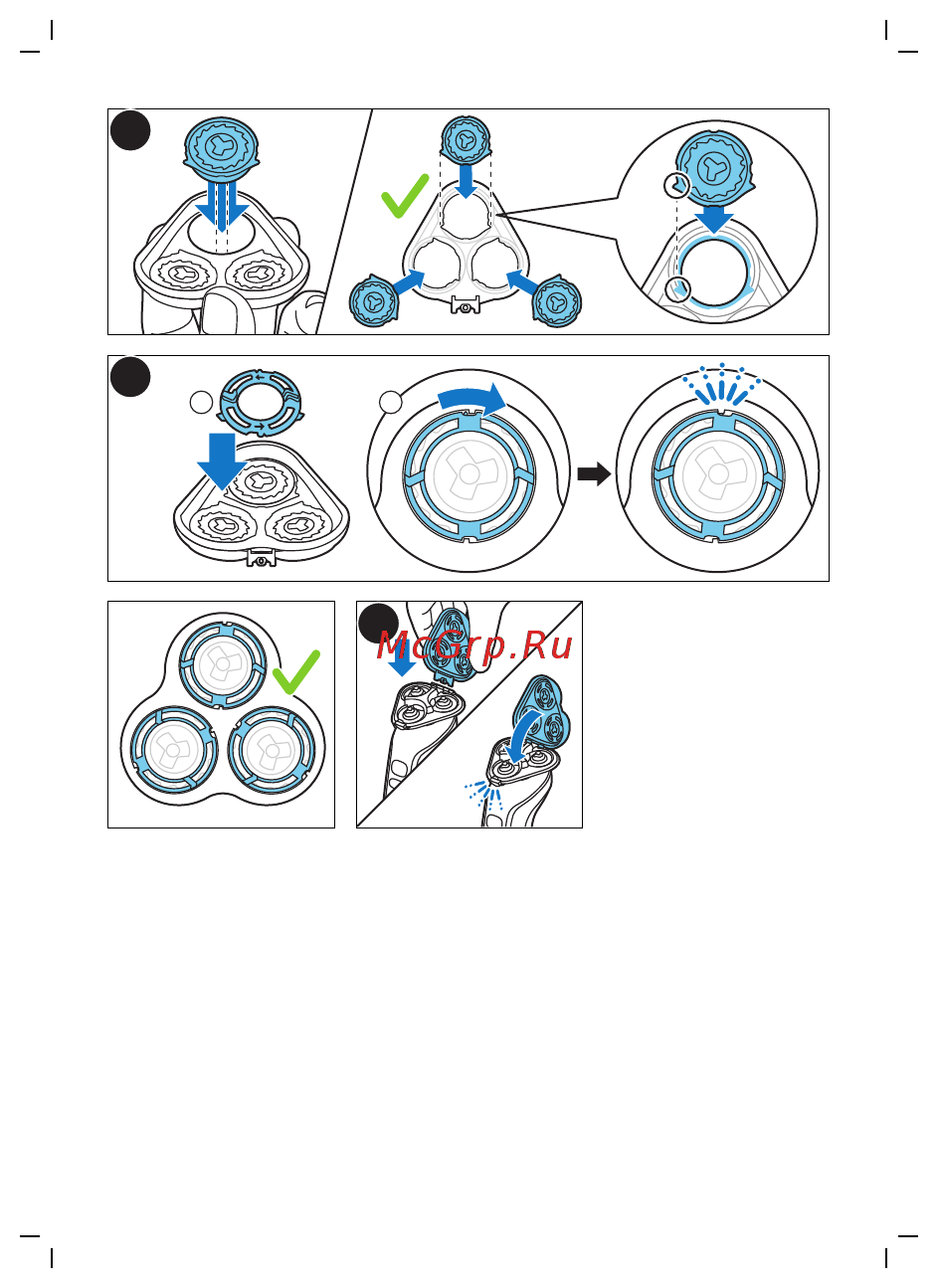 Philips S6610/11 Shaver Series 6000 Руководство по эксплуатации онлайн [14/30] 589716