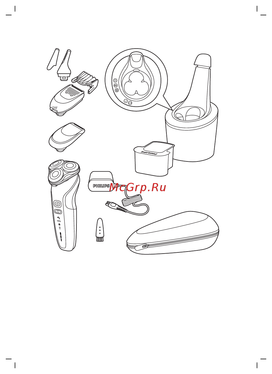 Philips S6610/11 Shaver Series 6000 Руководство по эксплуатации онлайн [2/30] 589716