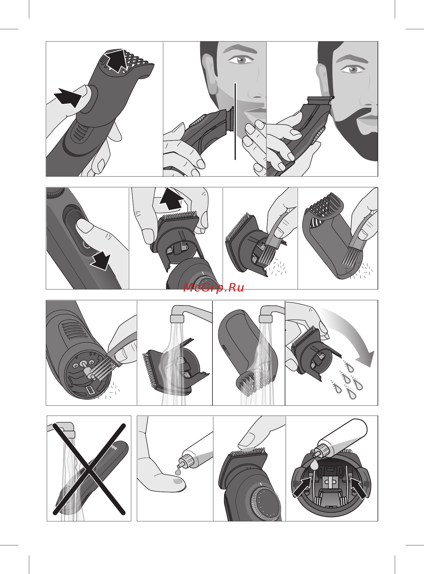 Braun BT 3021 Beardtrimmer [4/60] Business use p g authorized poa 00063796 rev 001 effective date 2018 08 20 printed 2019 01 11 page 4 of 60