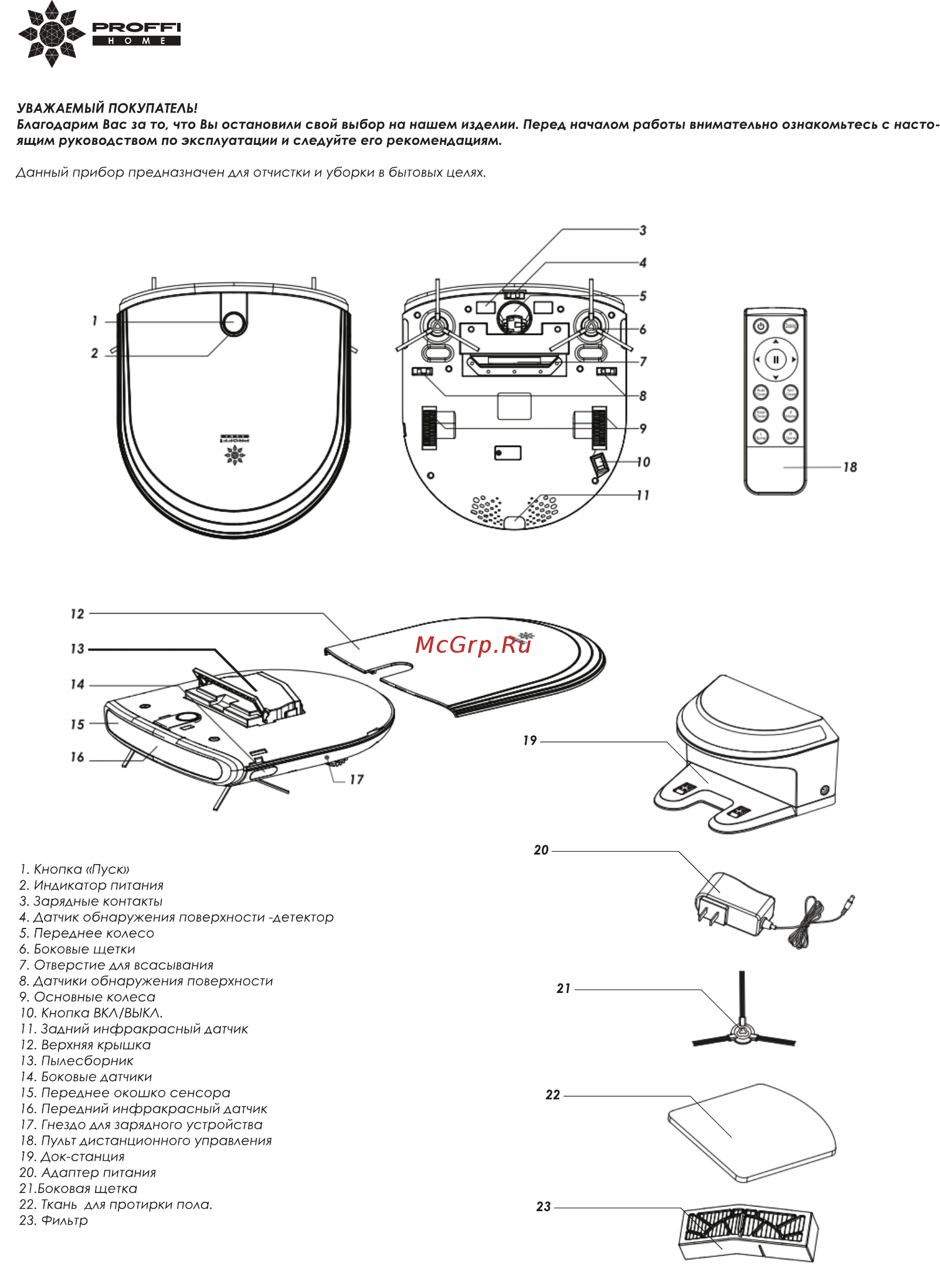 Proffi Ultra Thin PH8817 Руководство по эксплуатации онлайн [2/8] 432247