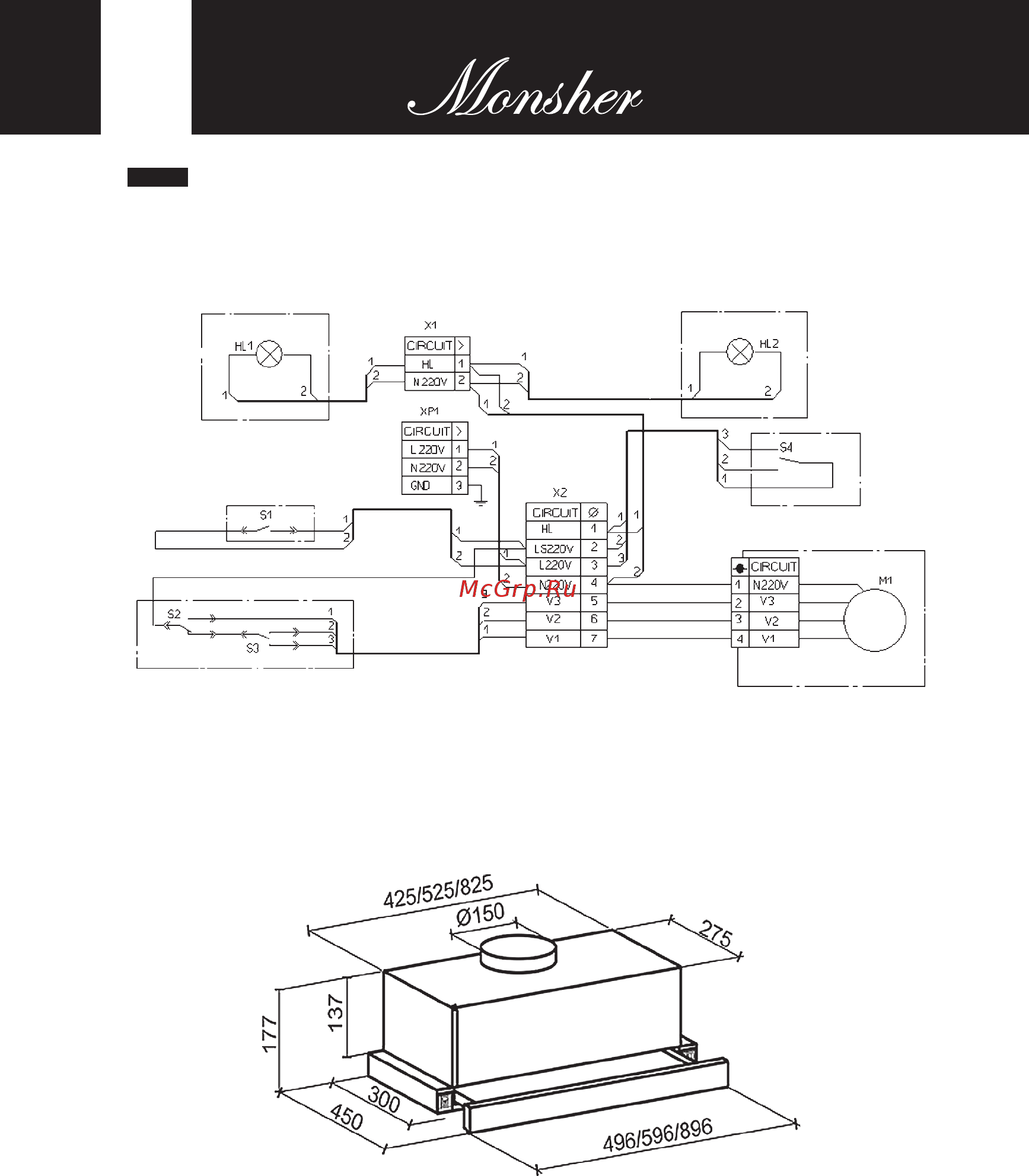 Monsher TELE II 60 X [12/32] Electric circuit diagram tele ii