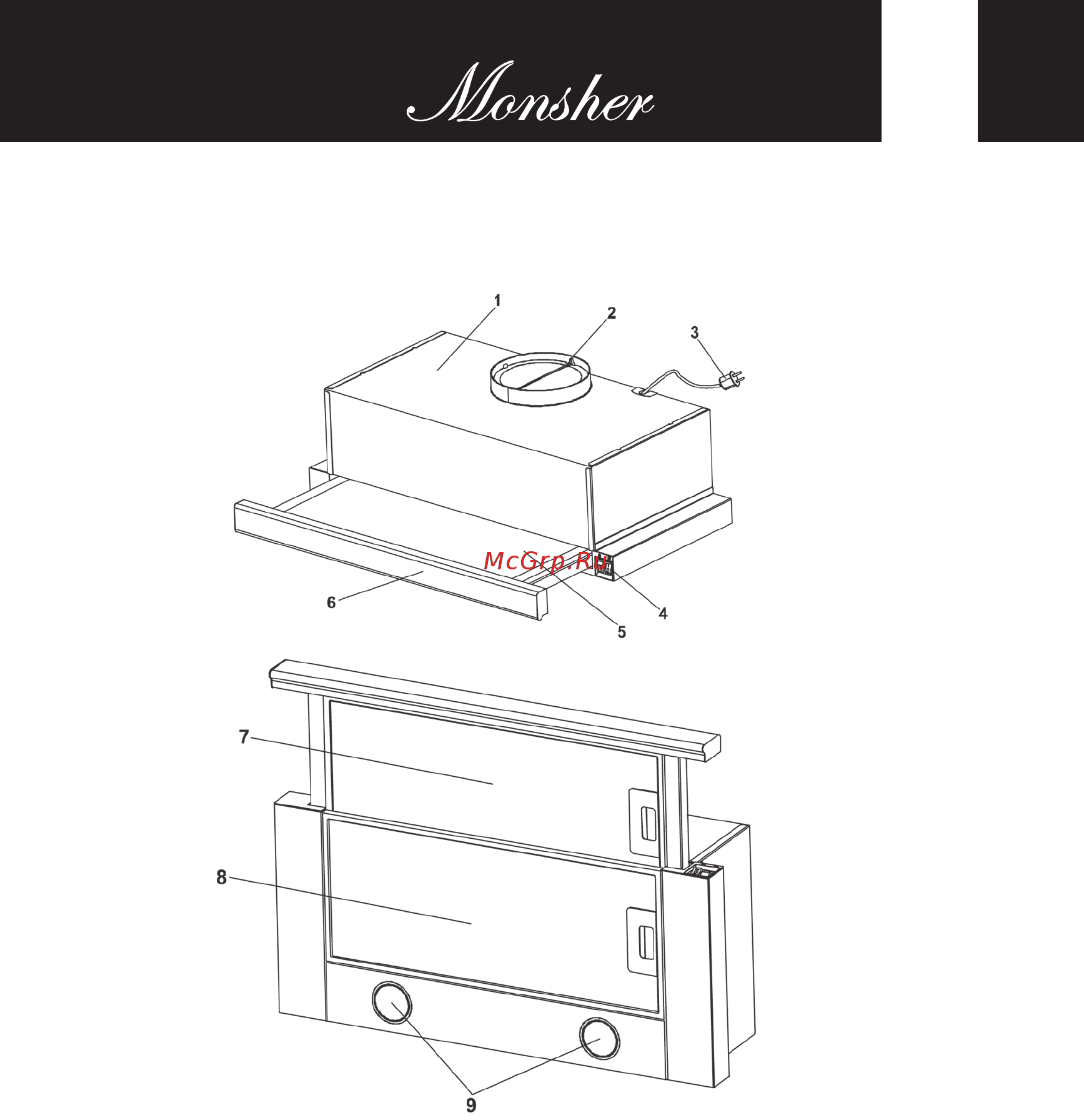 Monsher TELE II 60 X [21/32] Специальной приточной вентиляции 5 вытяжка состоит из следующих составных частей рис рис