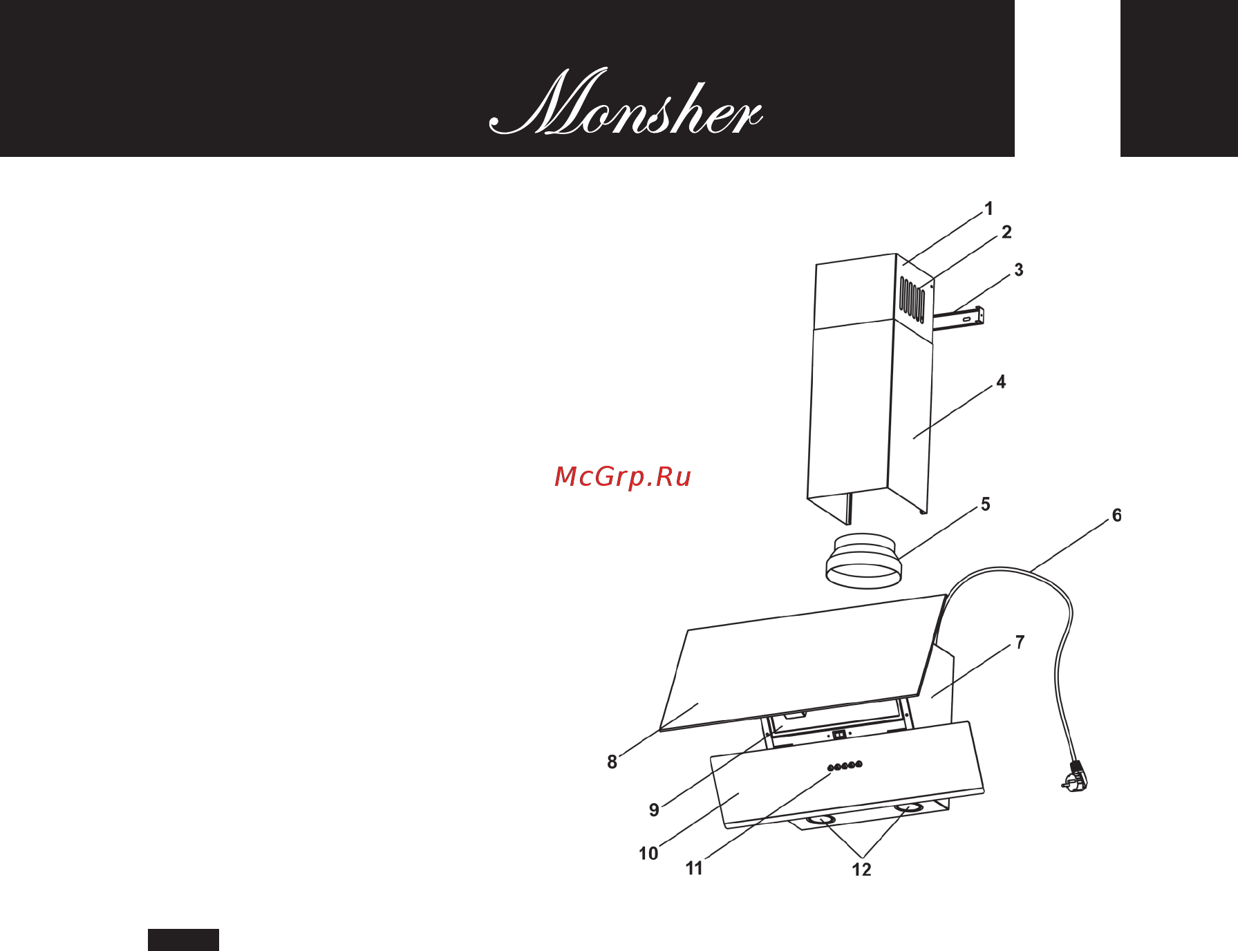 Monsher Kvazi 60 W [7/32] Insert the dowels into the drilled holes and screw in countersunk screws