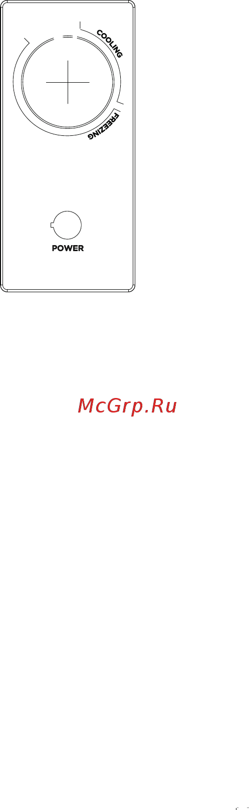 Midea MCF200W [8/12] Установка ручки в сектор freezing переводит прибор в режим морозильника поворот ручки направо понижает температуру поворот налево повышает температурный диапазон в режиме морозильник от 12 с до 24 с установка в положение off выключает морозильник
