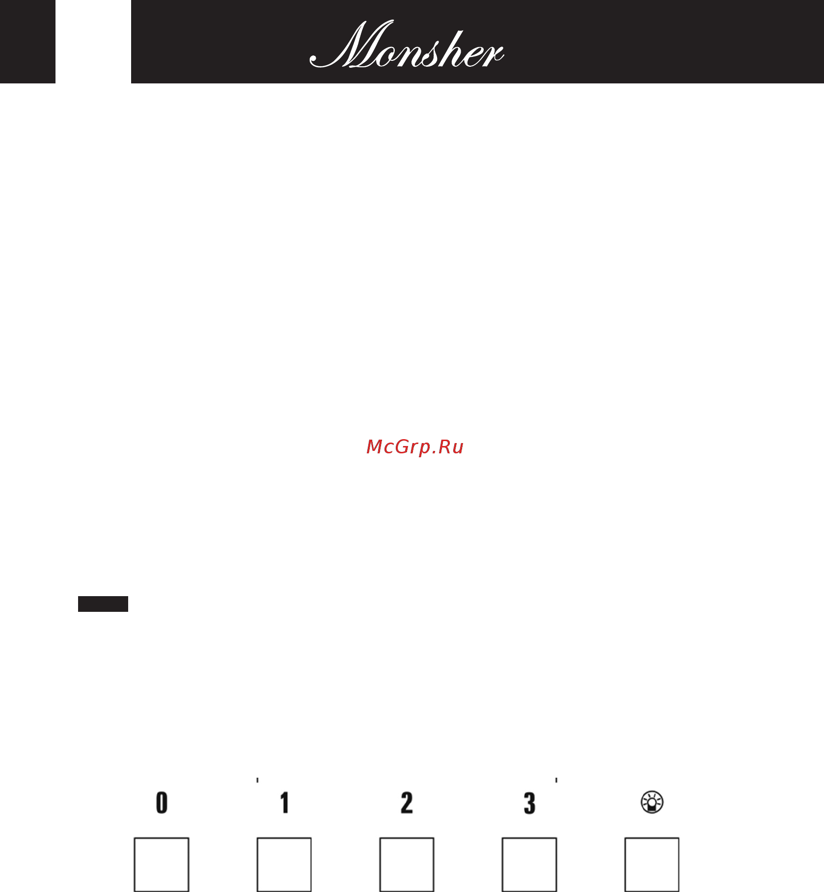 Monsher TEXNO 60 W [12/36] Operation