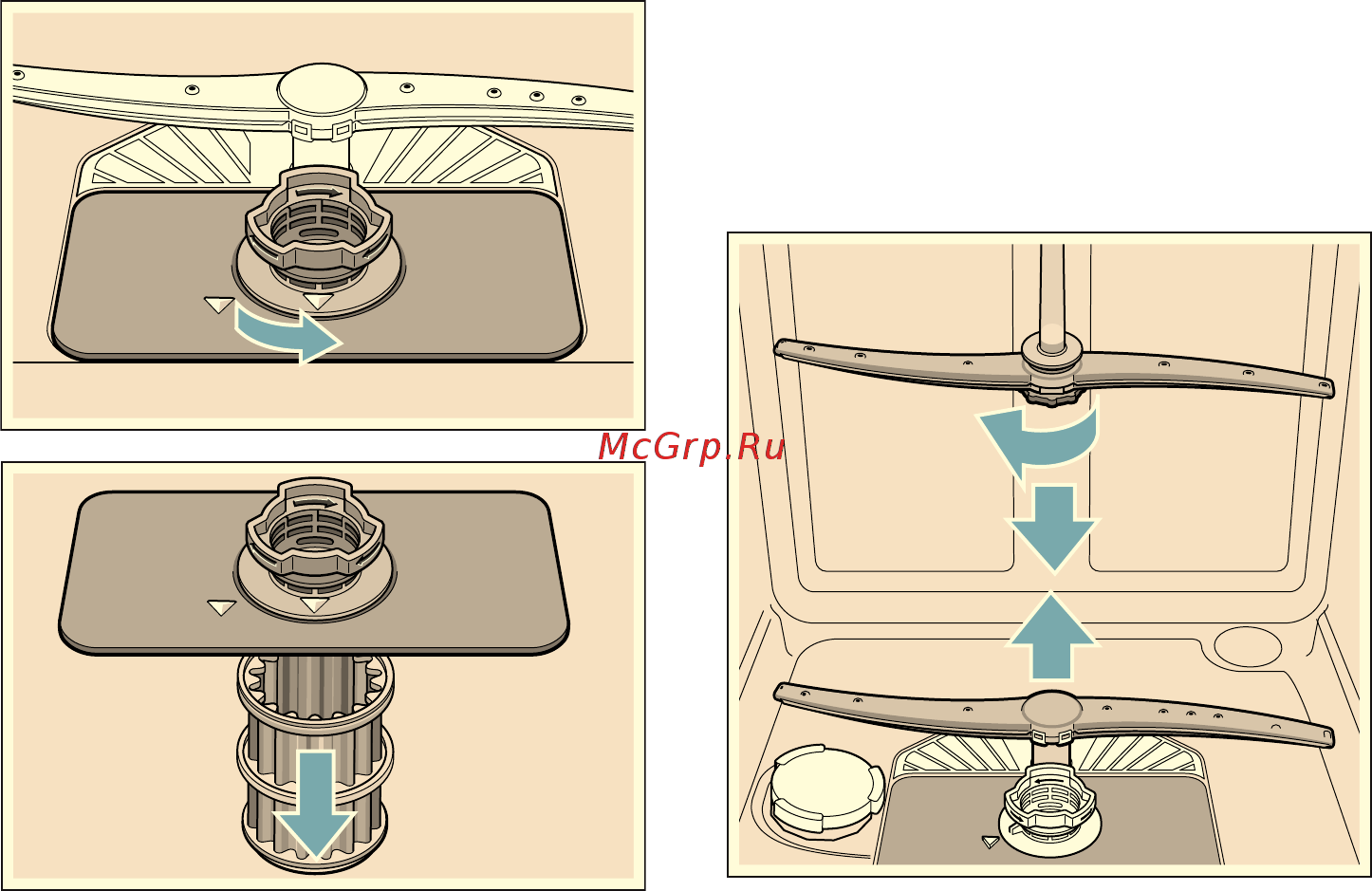Bosch Serie | 4 Hygiene Dry SMV46IX01R [38/56] Распылительные кopoмыcлa