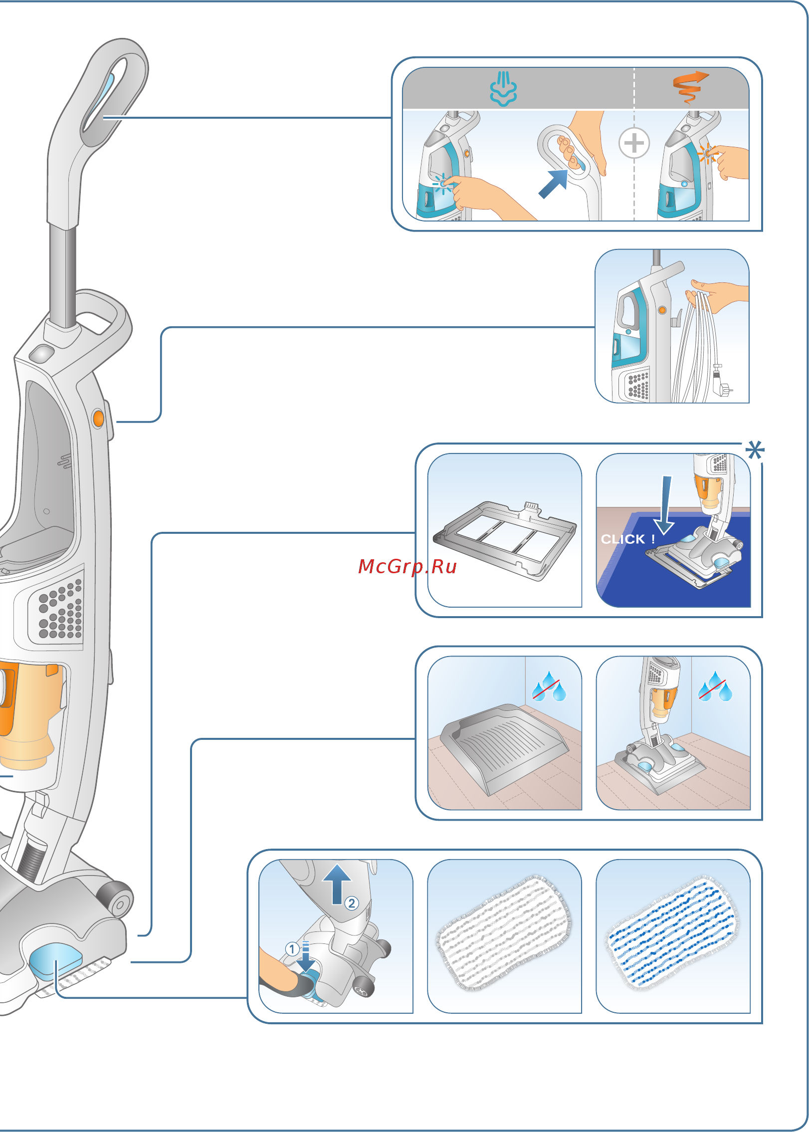 Tefal Clean&Steam Multi VP8561RH Руководство по эксплуатации онлайн [3/104] 432689