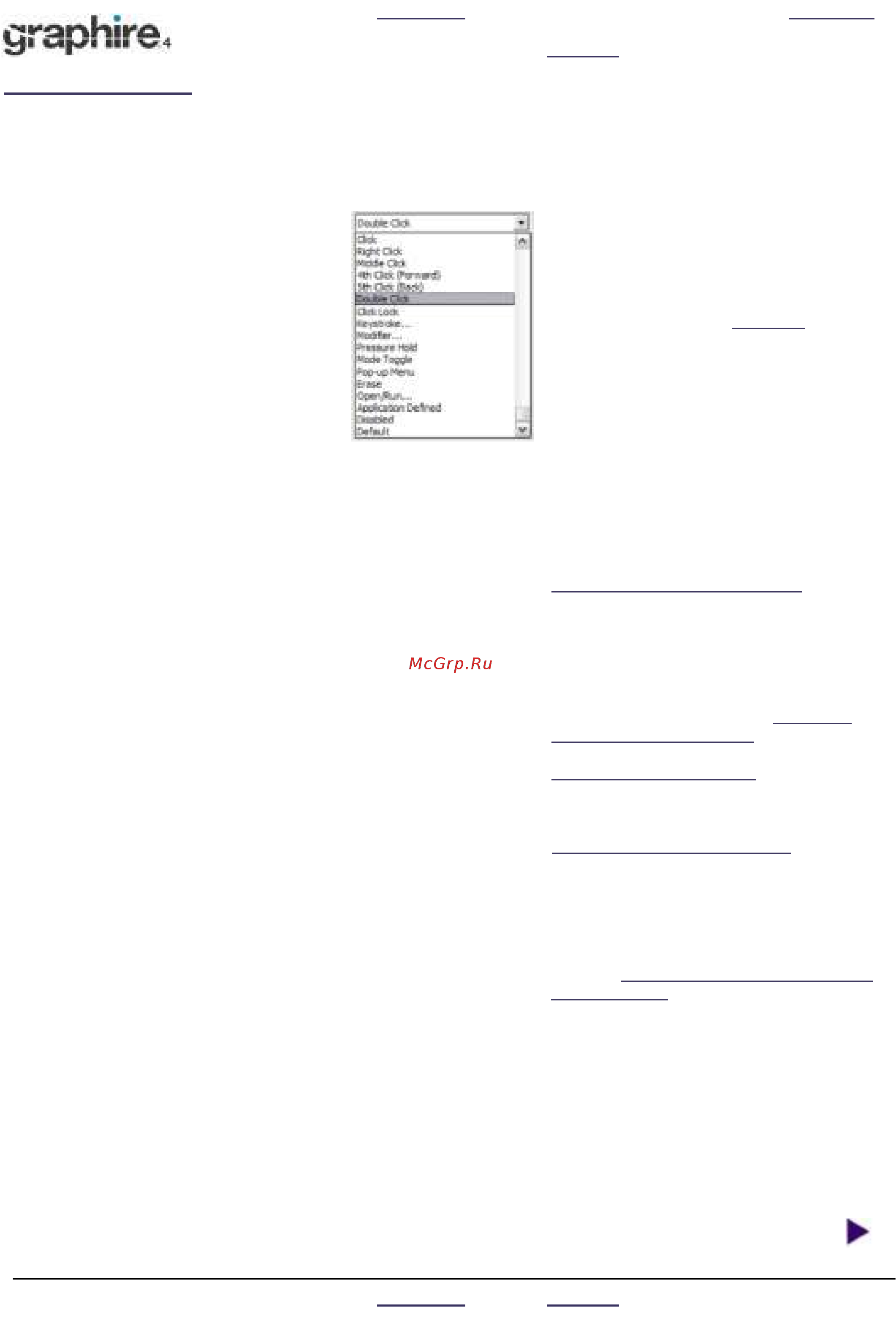 Wacom Graphire4 Wh A5E [25/58] Функции кнопок