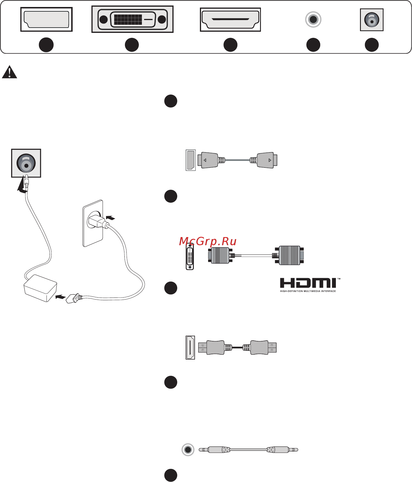 MSI Optix MAG27C (S15-000305R-HH5) [5/11] Iii подключение монитора к пк