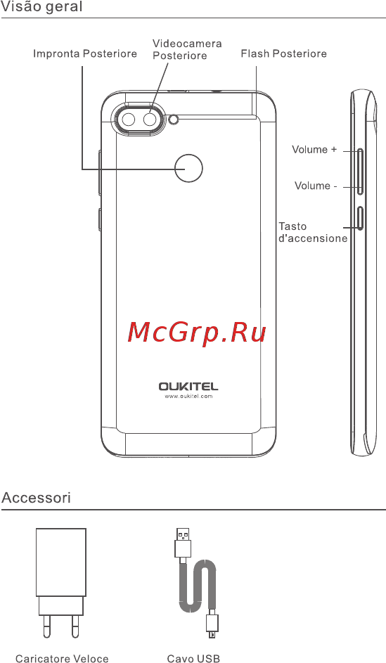 Oukitel C11 Pro Blue Руководство по эксплуатации онлайн [6/36] 564918