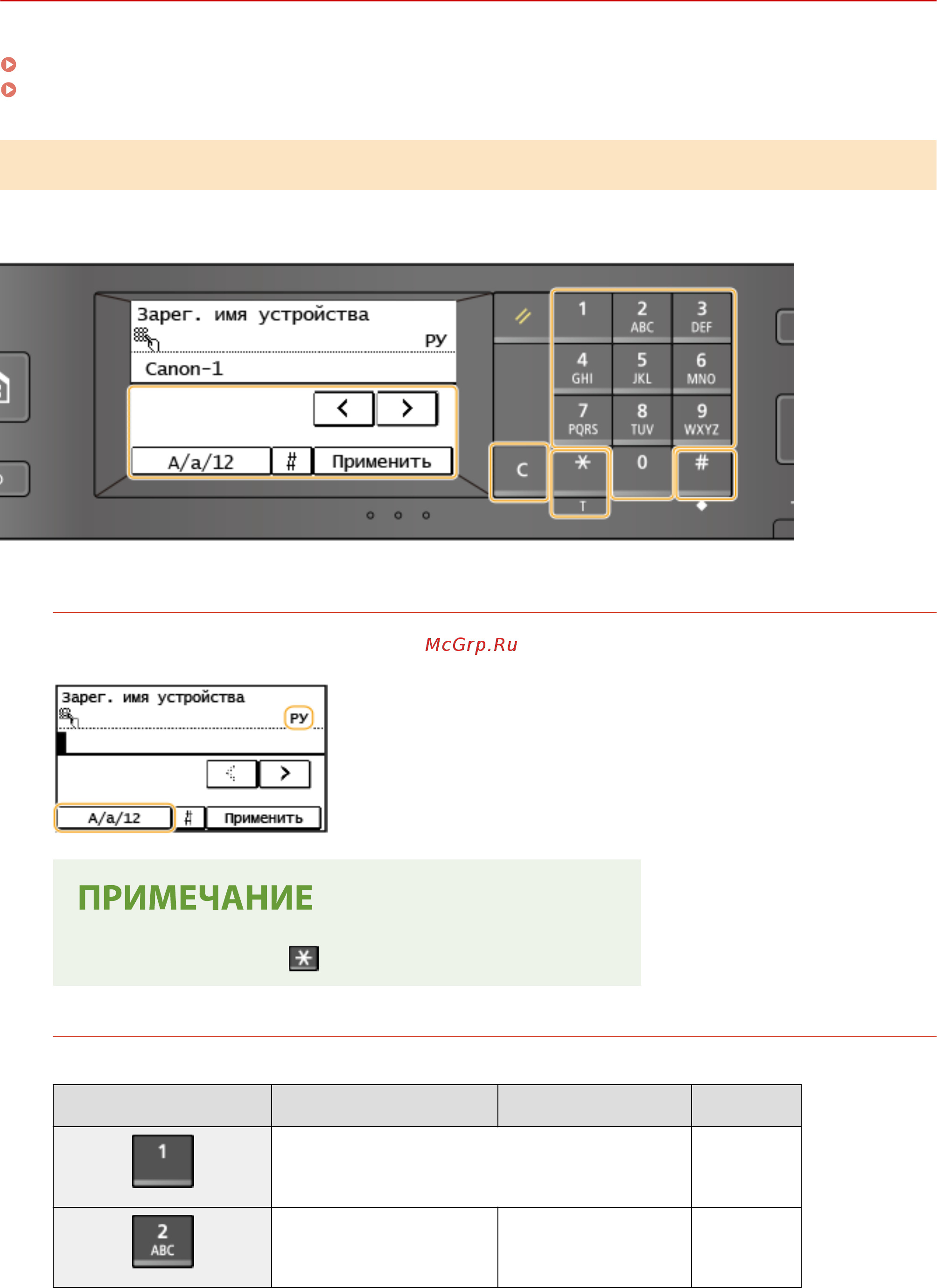 Canon i-SENSYS MF269dw [134/622] Ввод текста