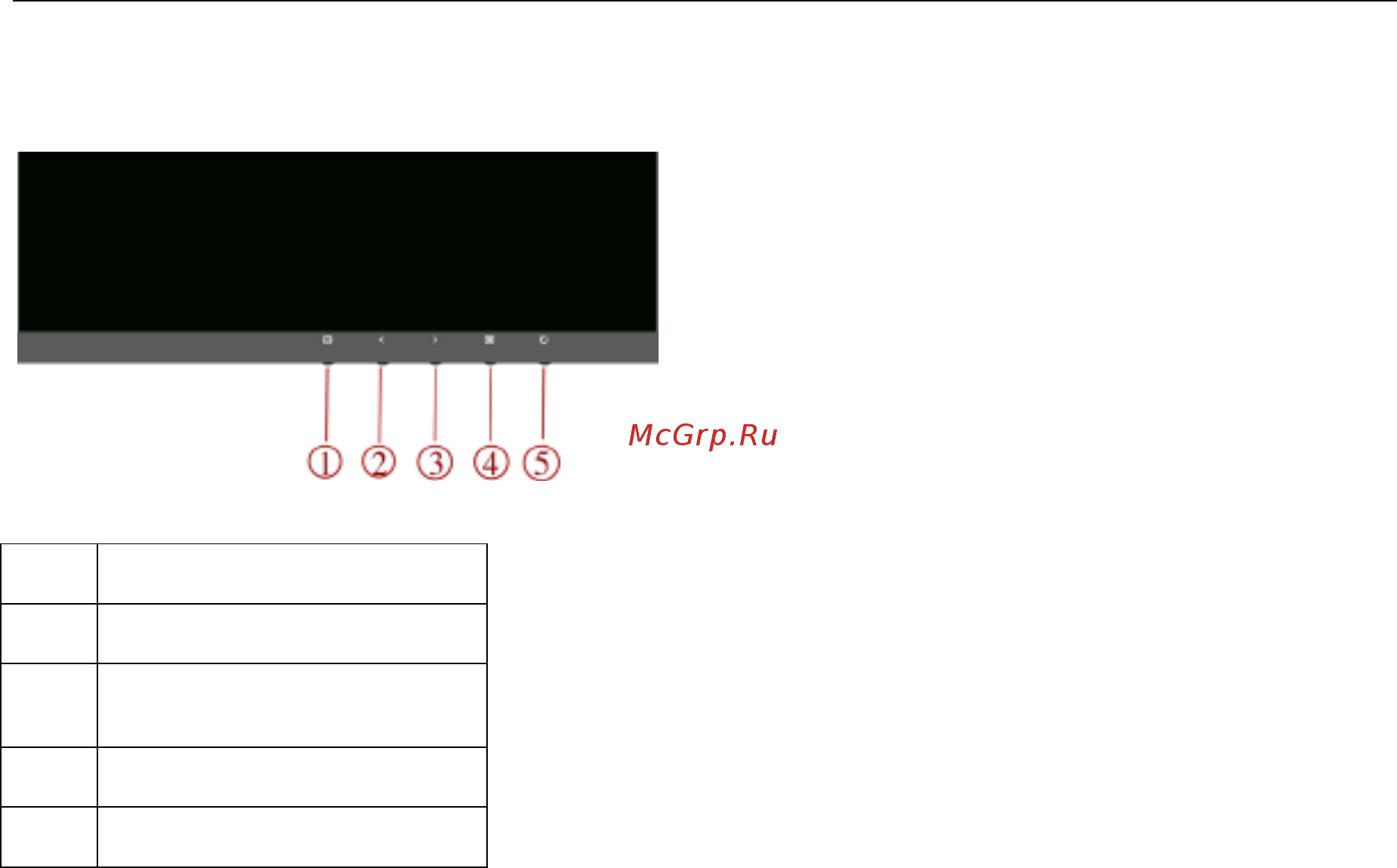 AOC Q3279VWF [20/62] Кнопки управления