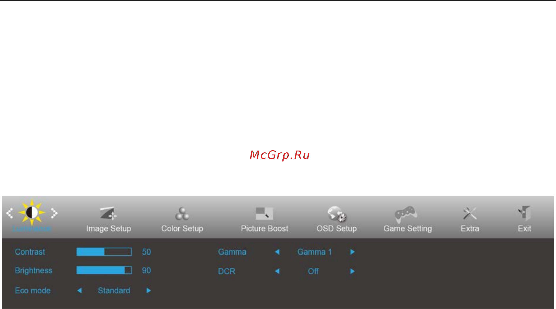 AOC G2590VXQ [22/61] Osd setting экранное меню
