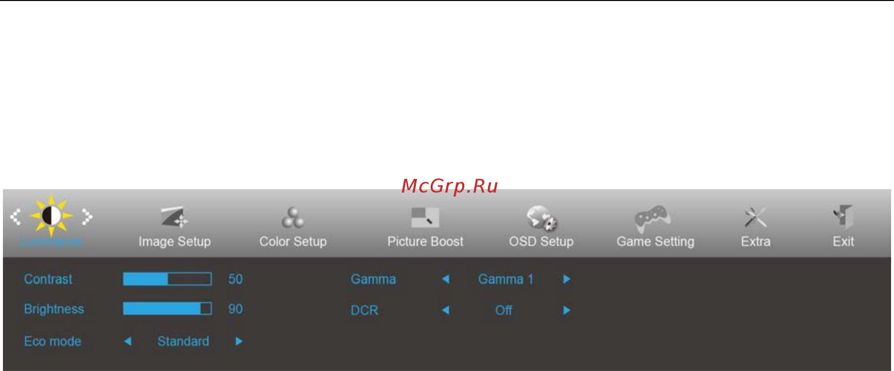 AOC G2590FX [22/61] Osd setting экранное меню