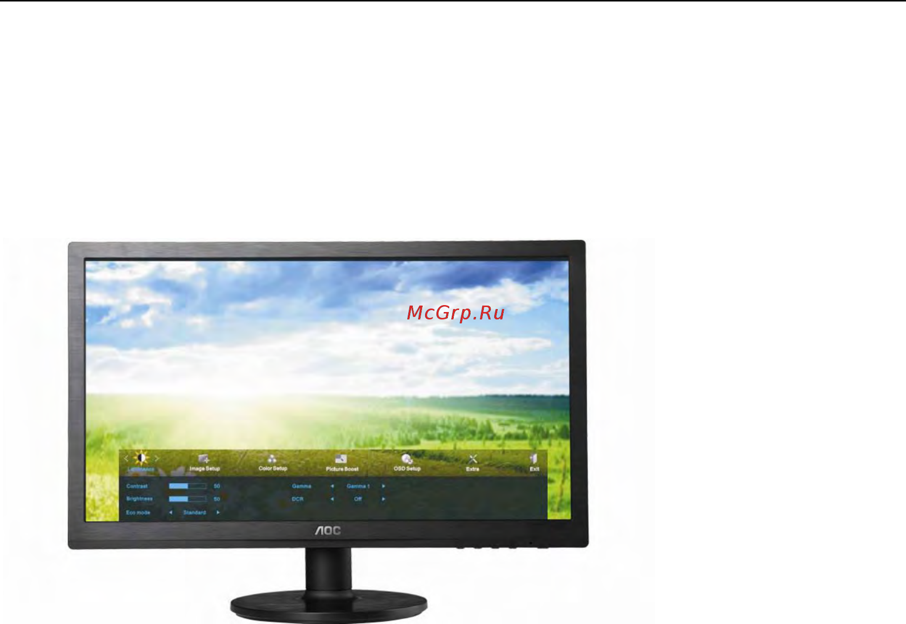 AOC E2260SWDAN [19/58] Hacтpoйкa зкpaннoгo мeню