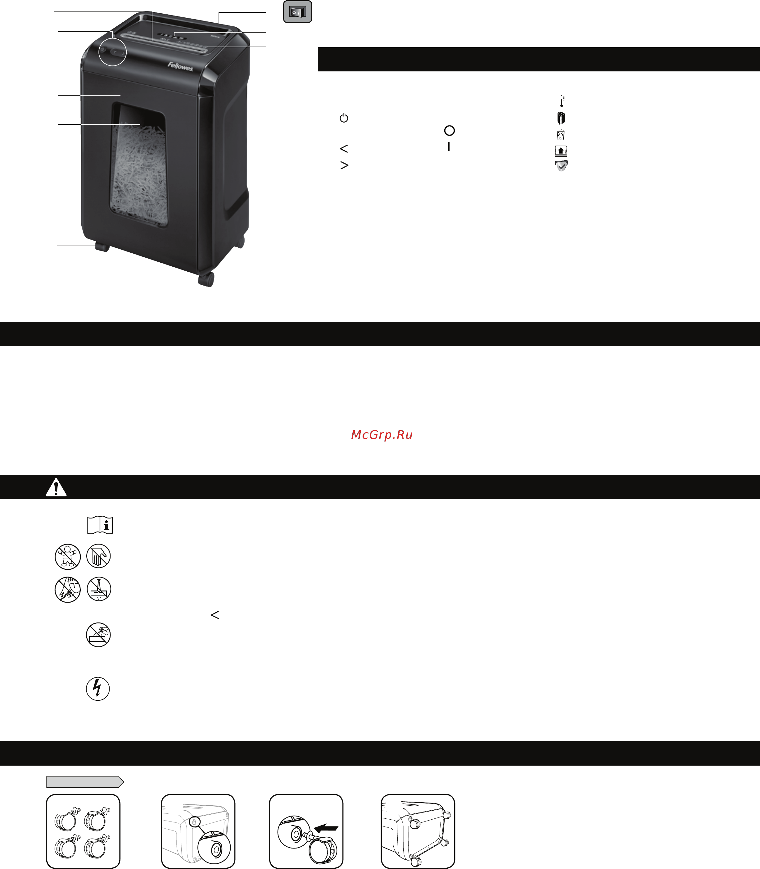 Fellowes Powershred 92Cs [32/57] Slovencina