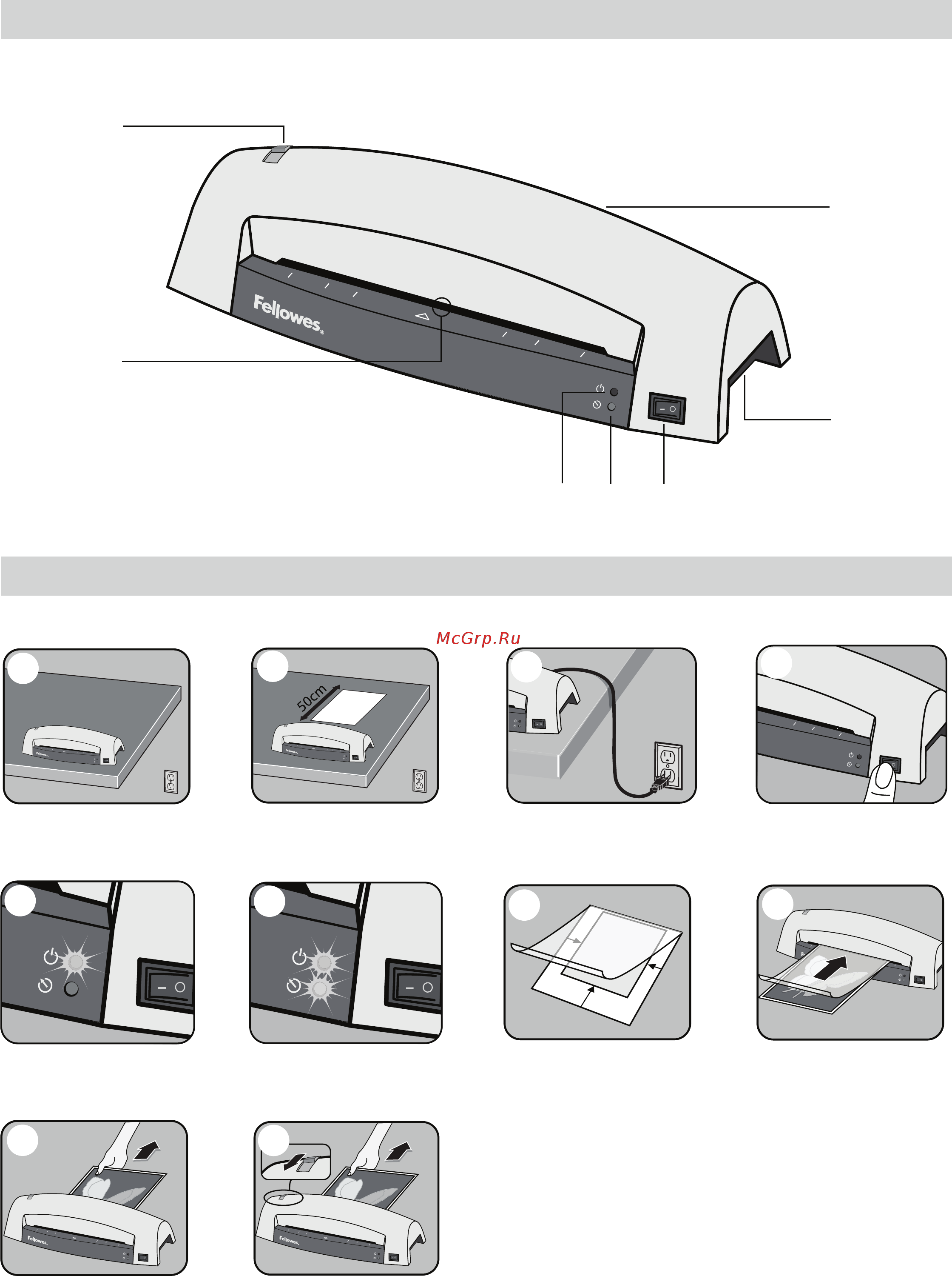 Fellowes Lunar A3 [3/58] Quick start guide