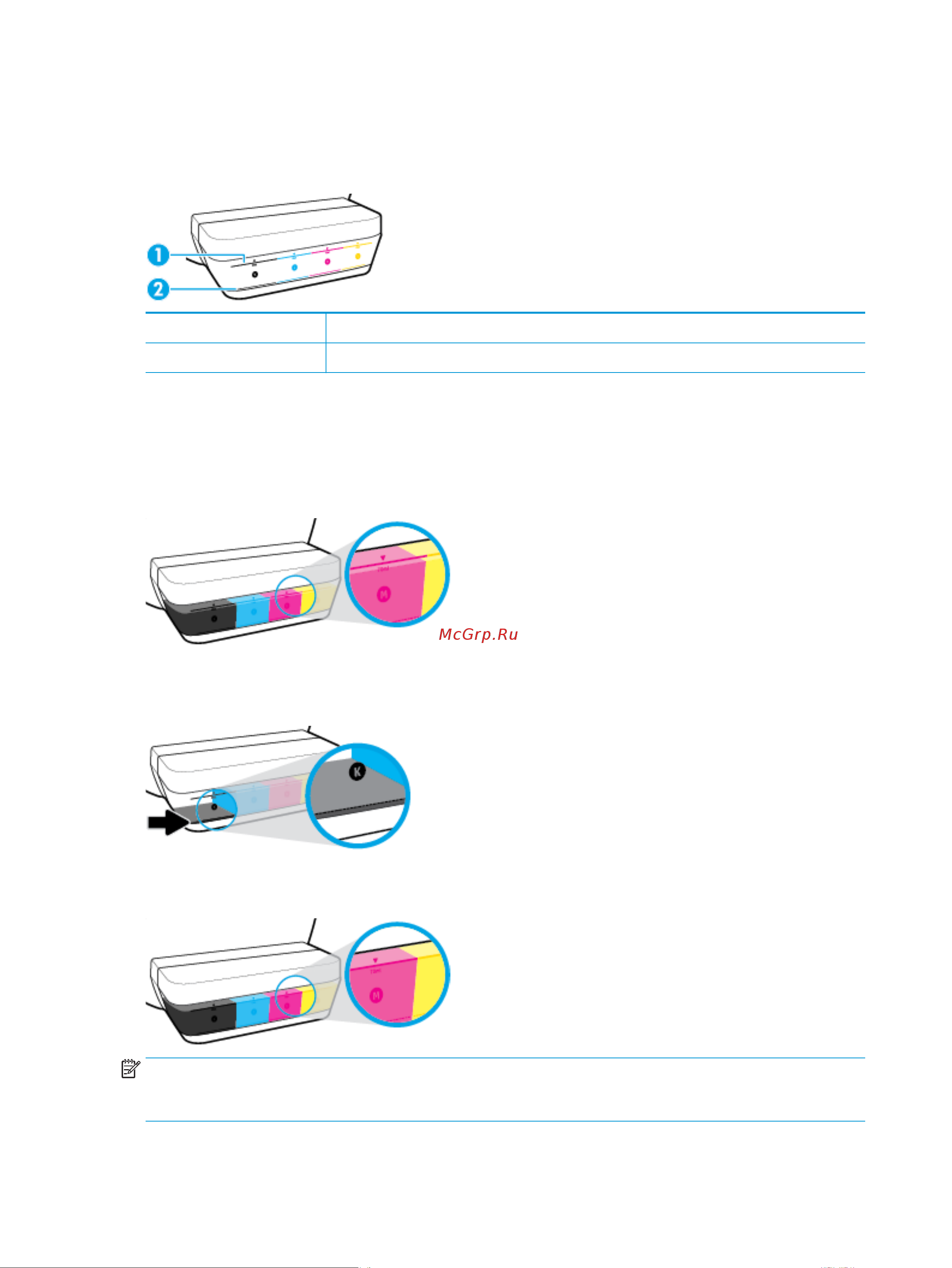 HP Ink Tank 319 AiO [49/102] Уровень чернил