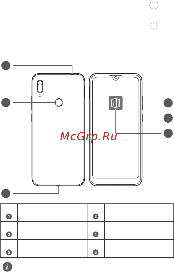 Huawei Y6 2019 Classic Black (MRD-LX1F) [14/56] Перед использованием устройства познакомьтесь с основными операциями