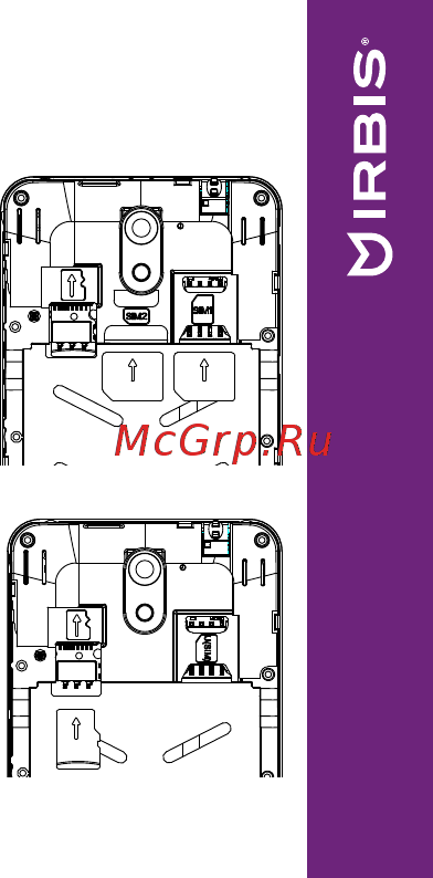Irbis SP542 Black [7/32] Установка sim карт