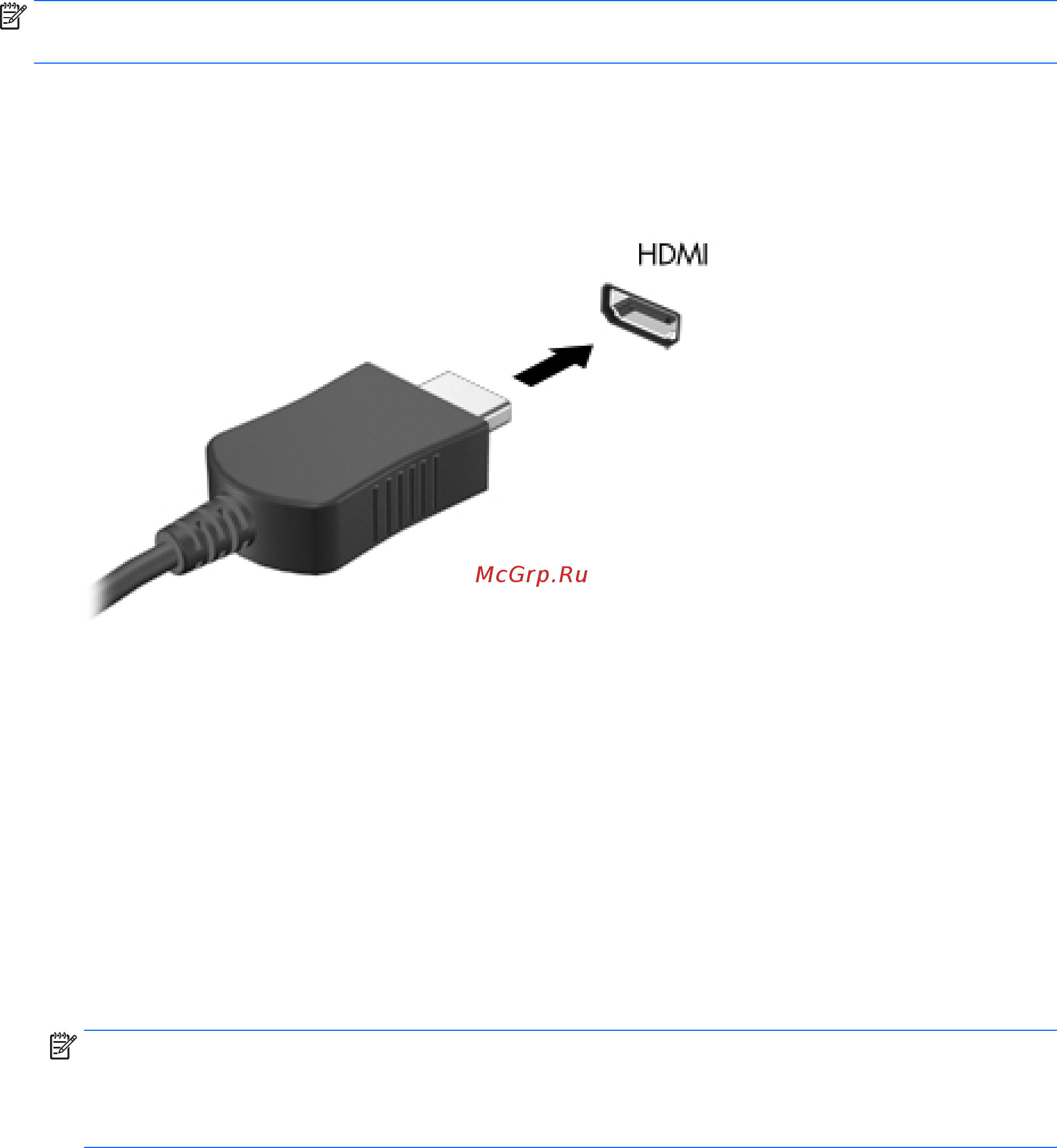 HP 24-f0124ur 6WL13EA [23/52] Подключение видеоустройств с помощью кабеля hdmi только на некоторых моделях