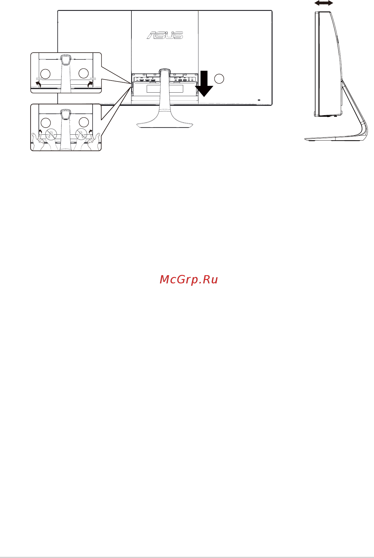 Asus MX38VC [10/27] Разборка крышки разъемов