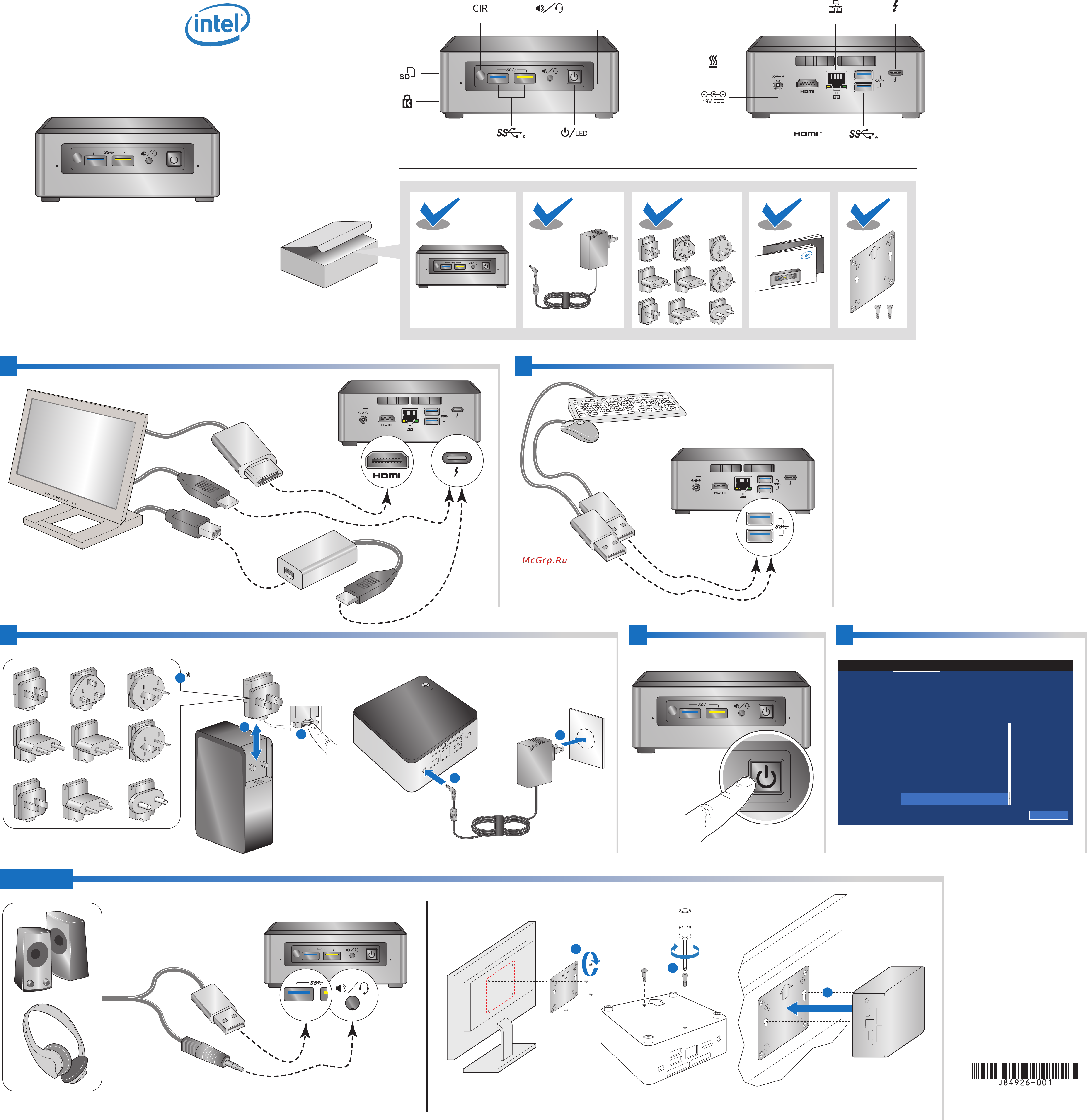 Intel NUC NUC7i5BNKP Руководство по эксплуатации онлайн