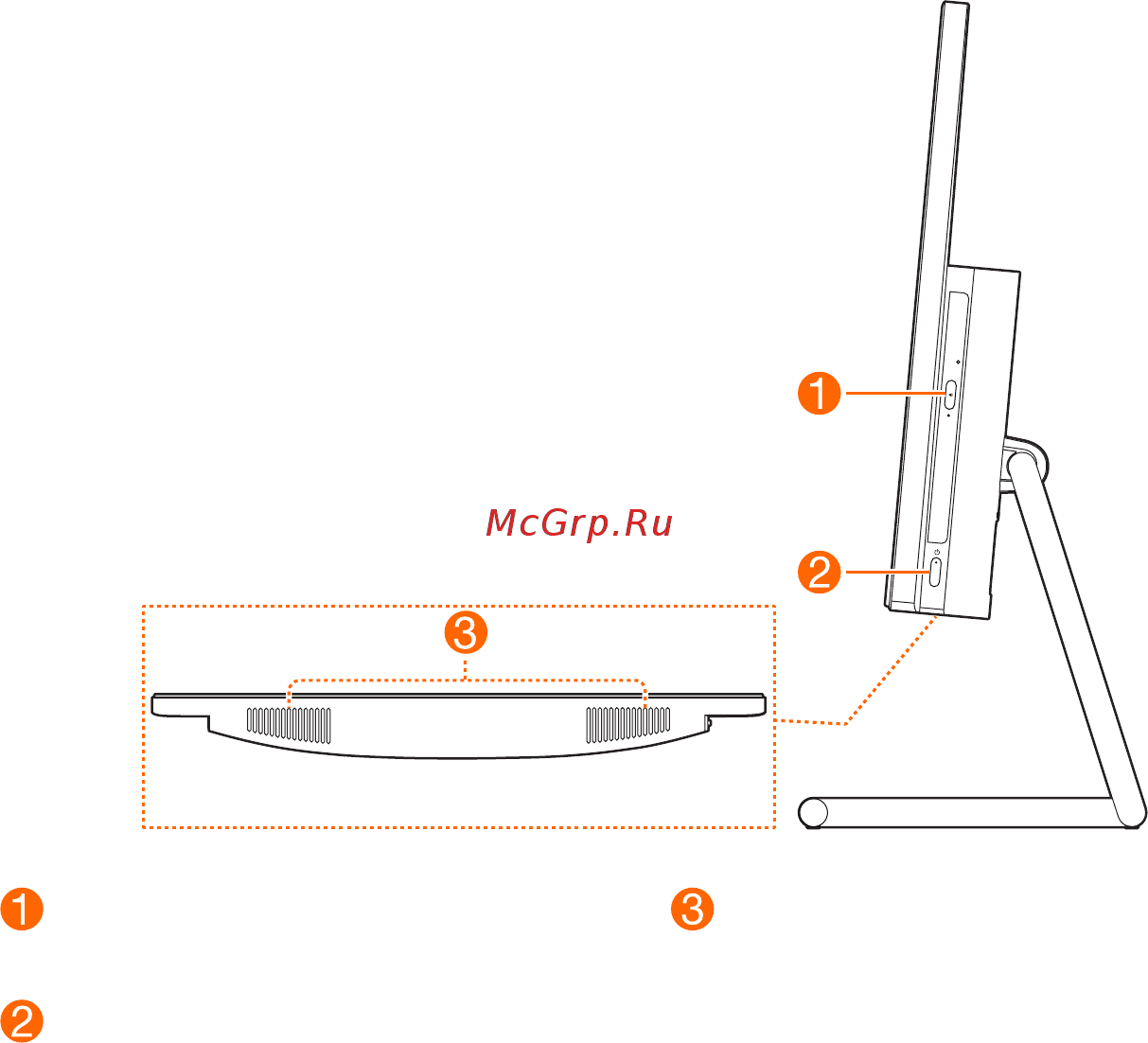 Lenovo IdeaCentre A340-22IWL (F0EB002FRK) [10/81] Вид справа