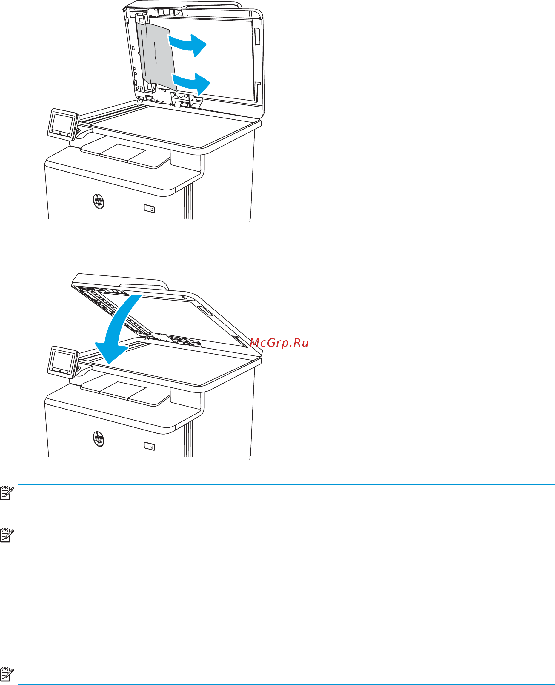 HP Color LaserJet Pro M479fdn (W1A79A) [153/204] Устранение замятий бумаги в лотке 1 13 2