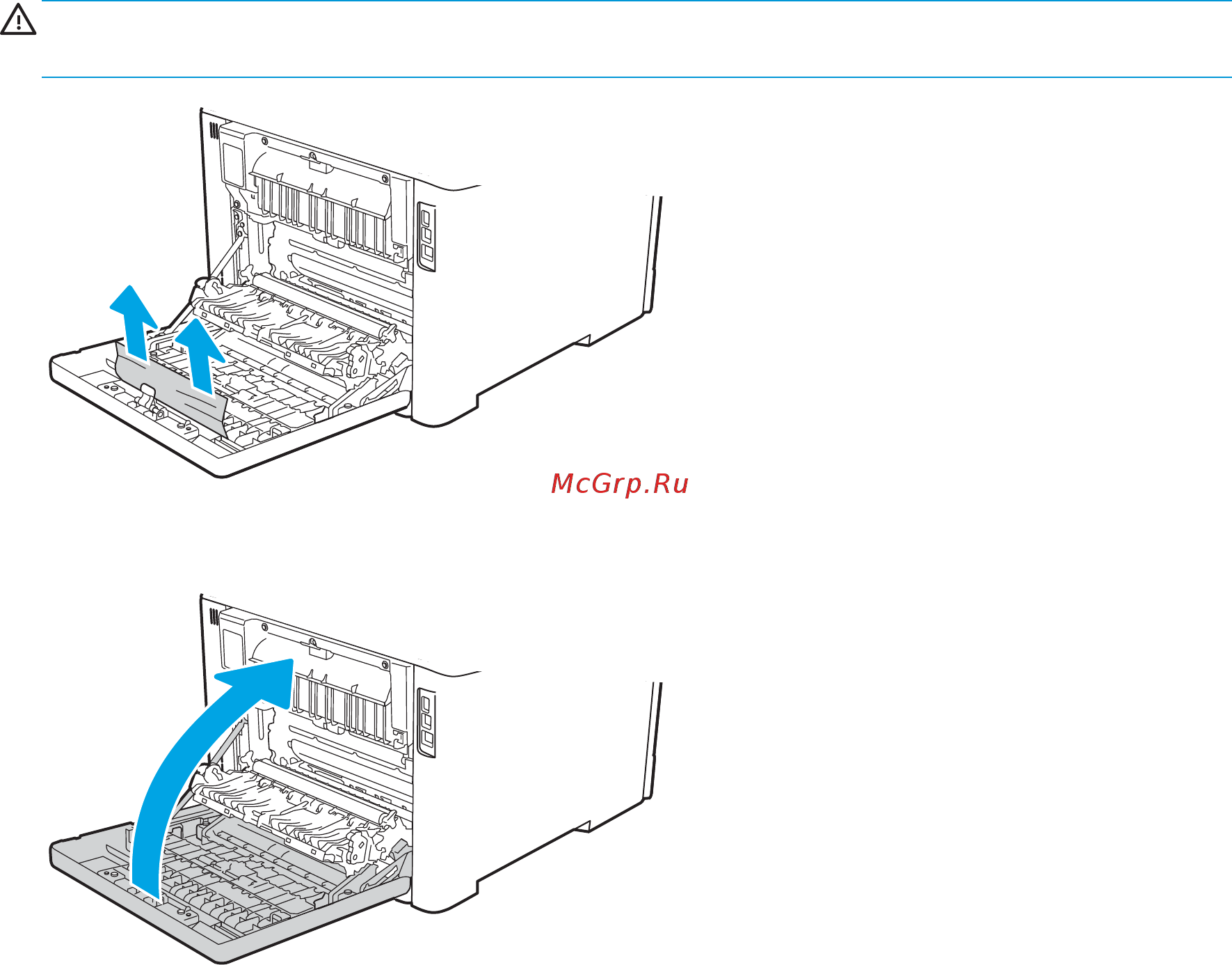 HP Color LaserJet Pro M479fdn (W1A79A) [158/204] Устранение замятия бумаги в области картриджей с тонером и в области термоблока 13 8 13 9