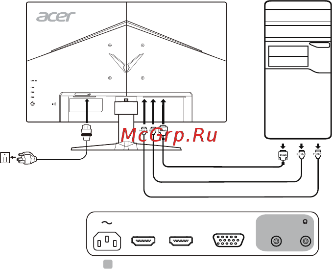 Acer QG241Y bii UM.QQ1EE.001 [19/34] Установка