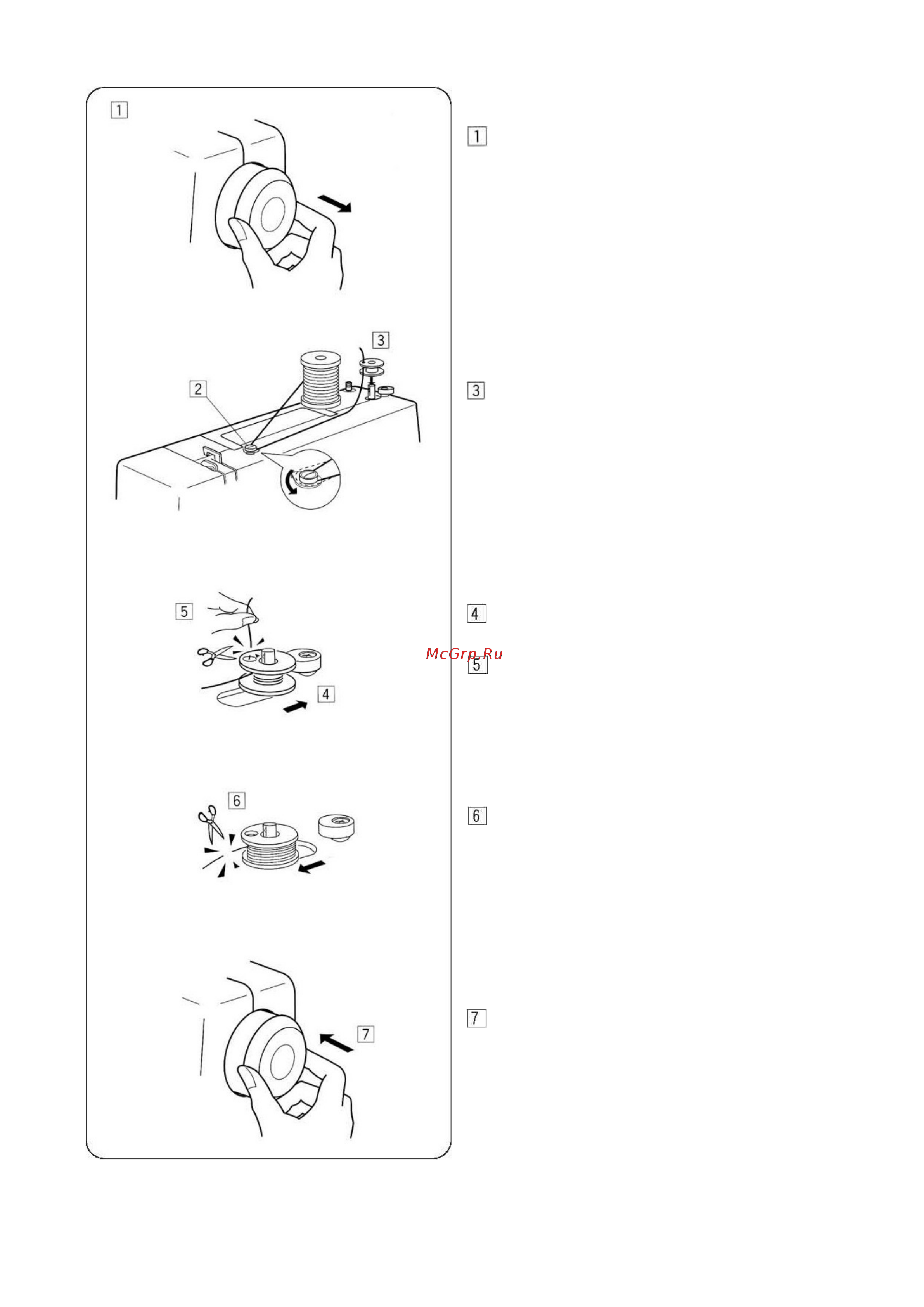 Janome JK220s [13/39] Намотка шпульки