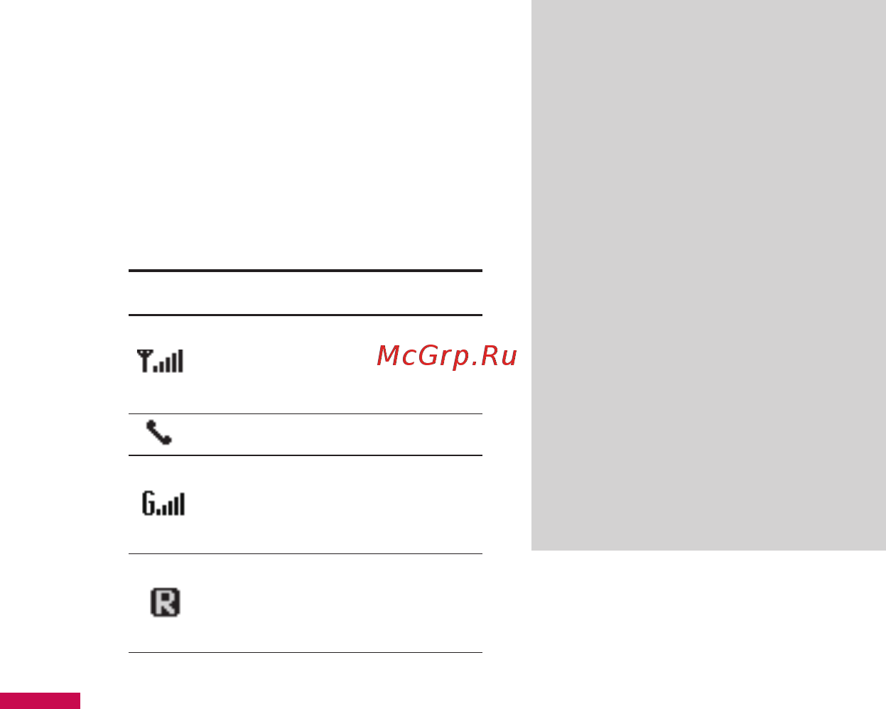 LG KE770 silver [20/229] Символы на экране