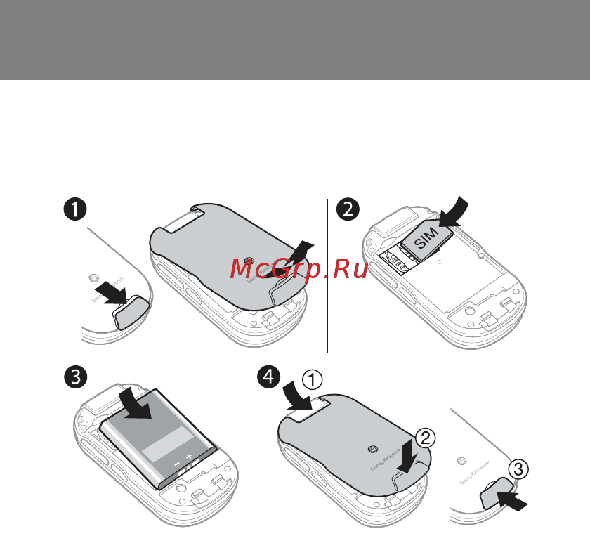 SonyEricsson Z250i morn.white [3/42] Подготовка телефона