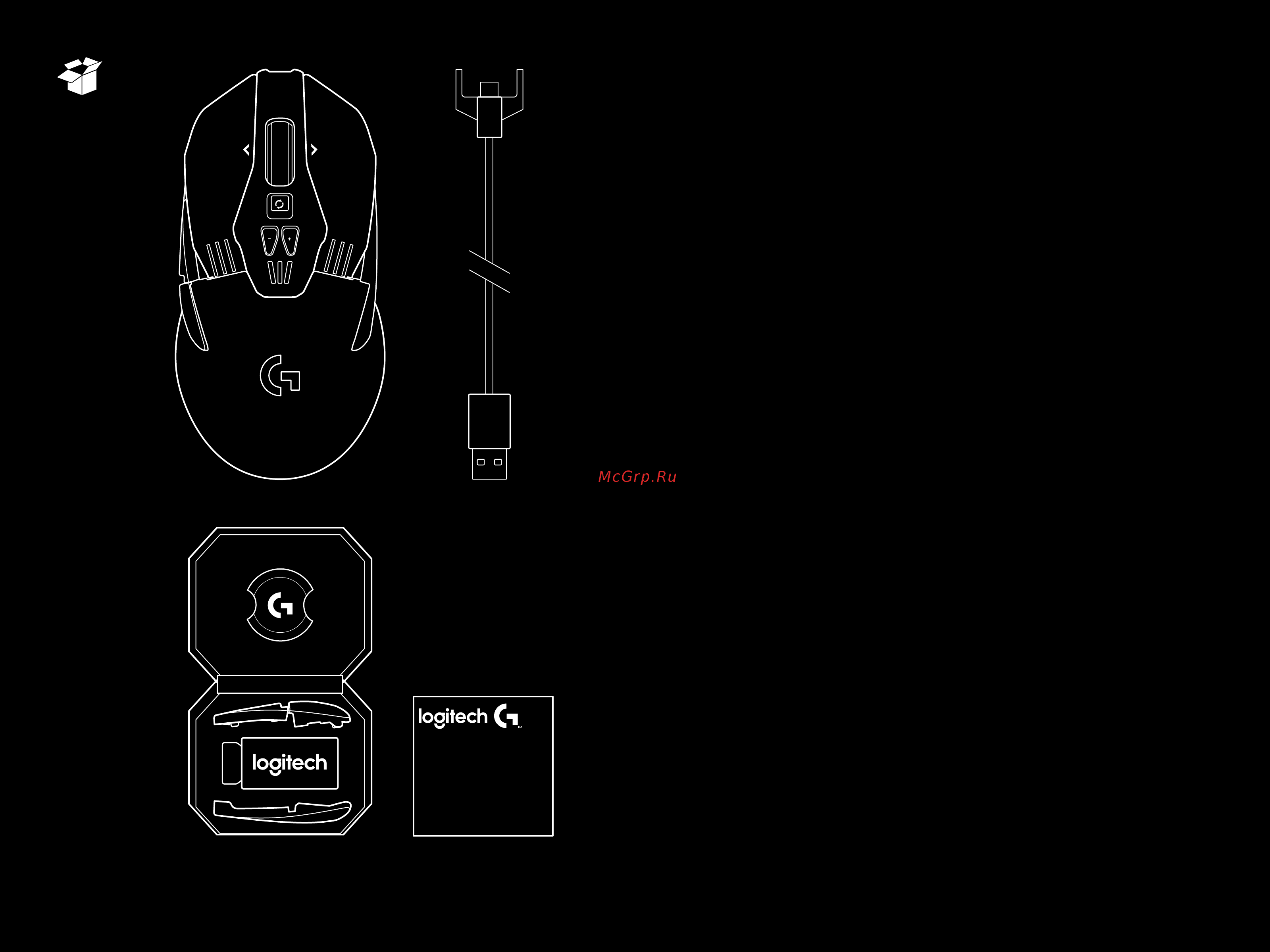 Logitech G903 Lightspeed Wireless Hero (910-005672) Руководство по эксплуатации онлайн [2/9] 587433
