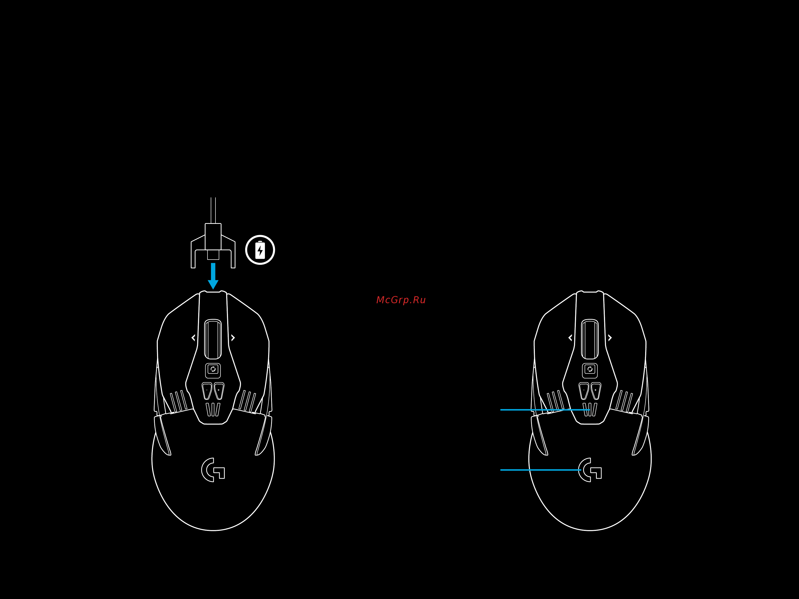 Logitech G903 Lightspeed Wireless Hero (910-005672) [8/9] Зарядка передача данных по кабелю