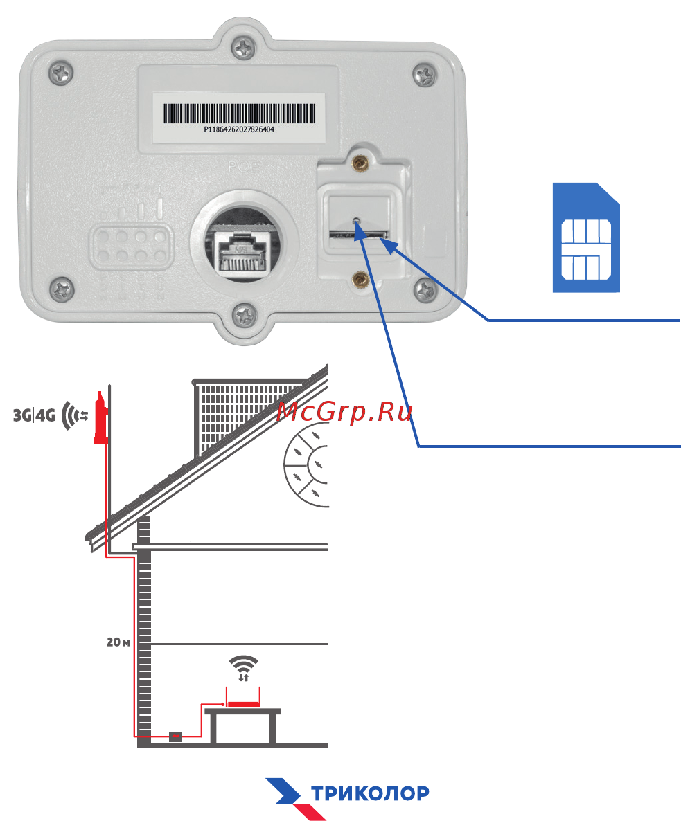 Триколор DS-4G-5kit [6/16] Установка