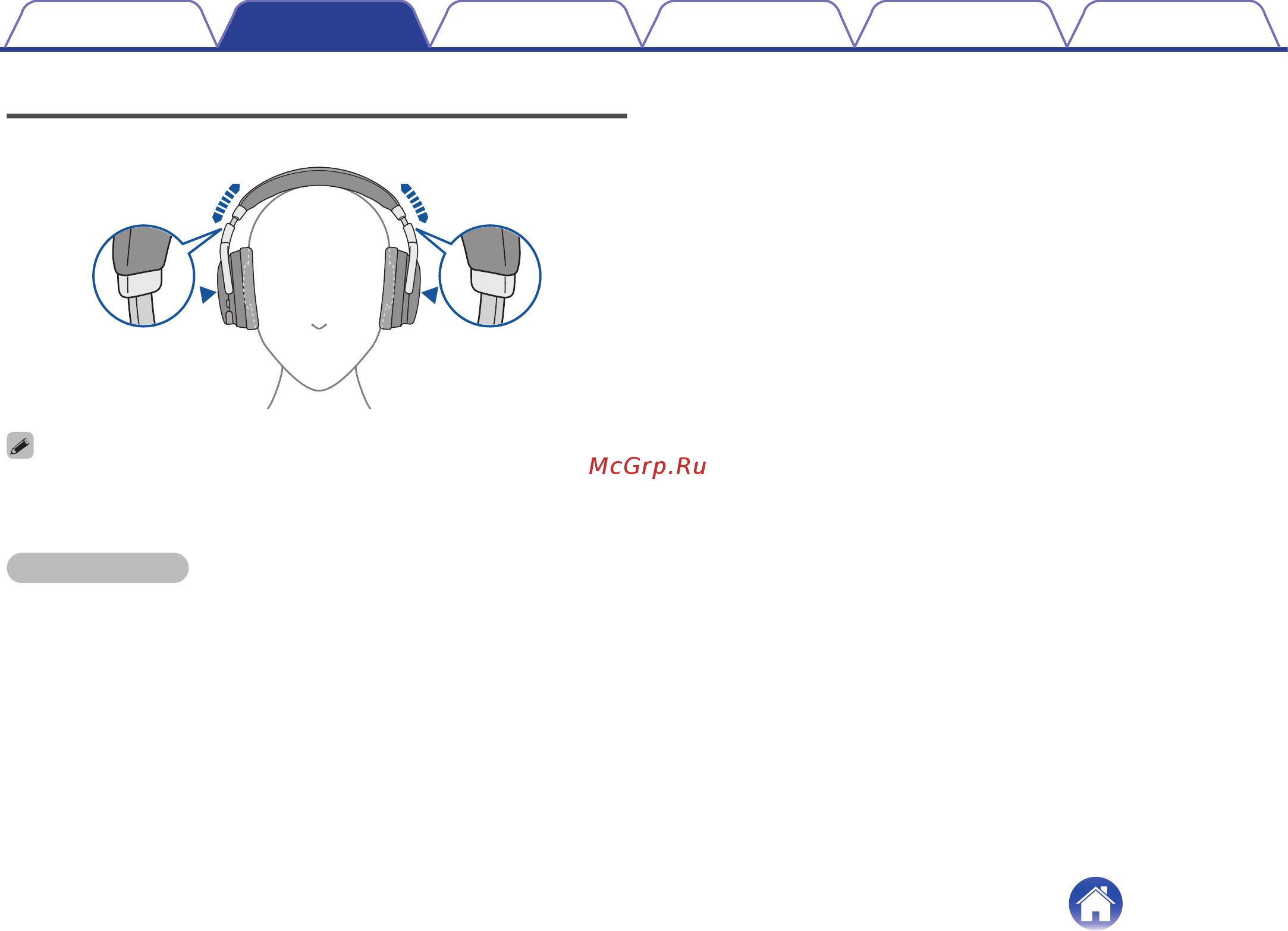 Denon AH-GC25W Black [10/37] Надевание