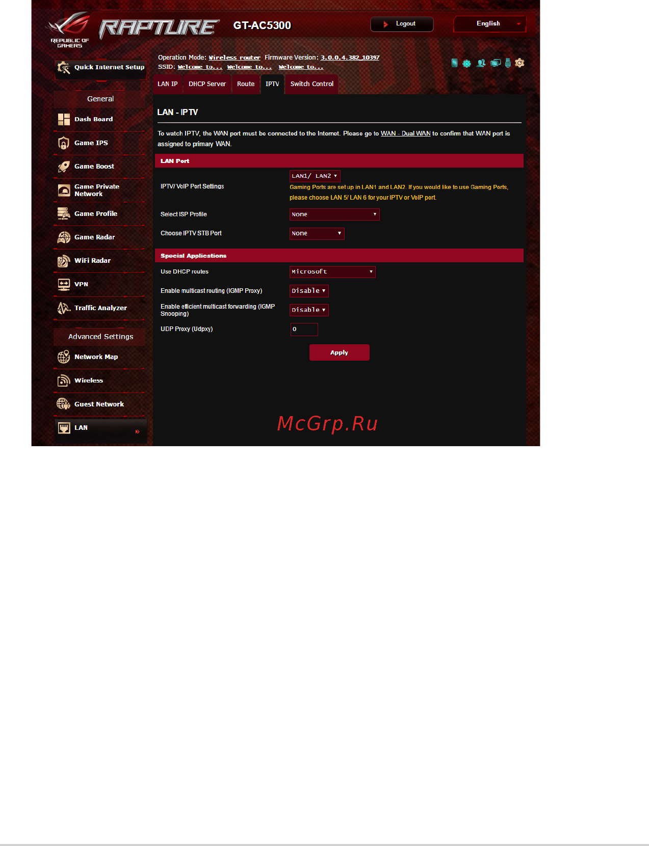 Asus GT-AC5300 (90IG03S1-BN2G00) Руководство по эксплуатации онлайн [69/152] 435763