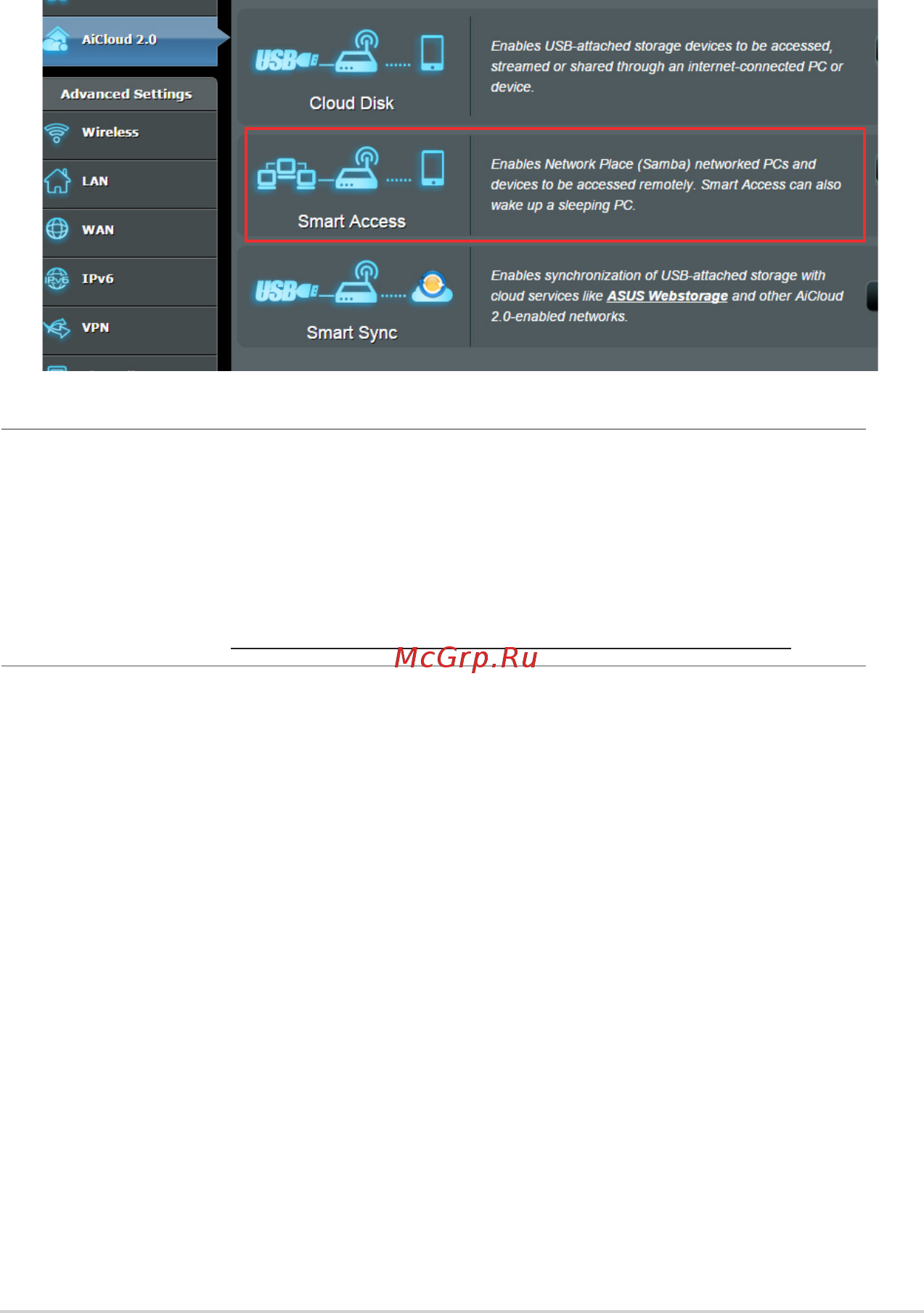 Asus RT-AC88U (90IG01Z0-BM3100) [53/135] Smart access