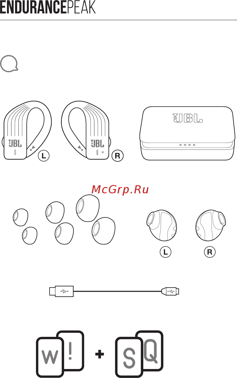 JBL Endurance PEAK Blue ( [2/36] Quick start guide