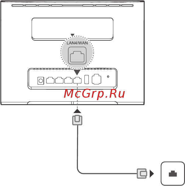 Huawei B525s-23a Black [9/24] Подключение к интернету через порт ethernet
