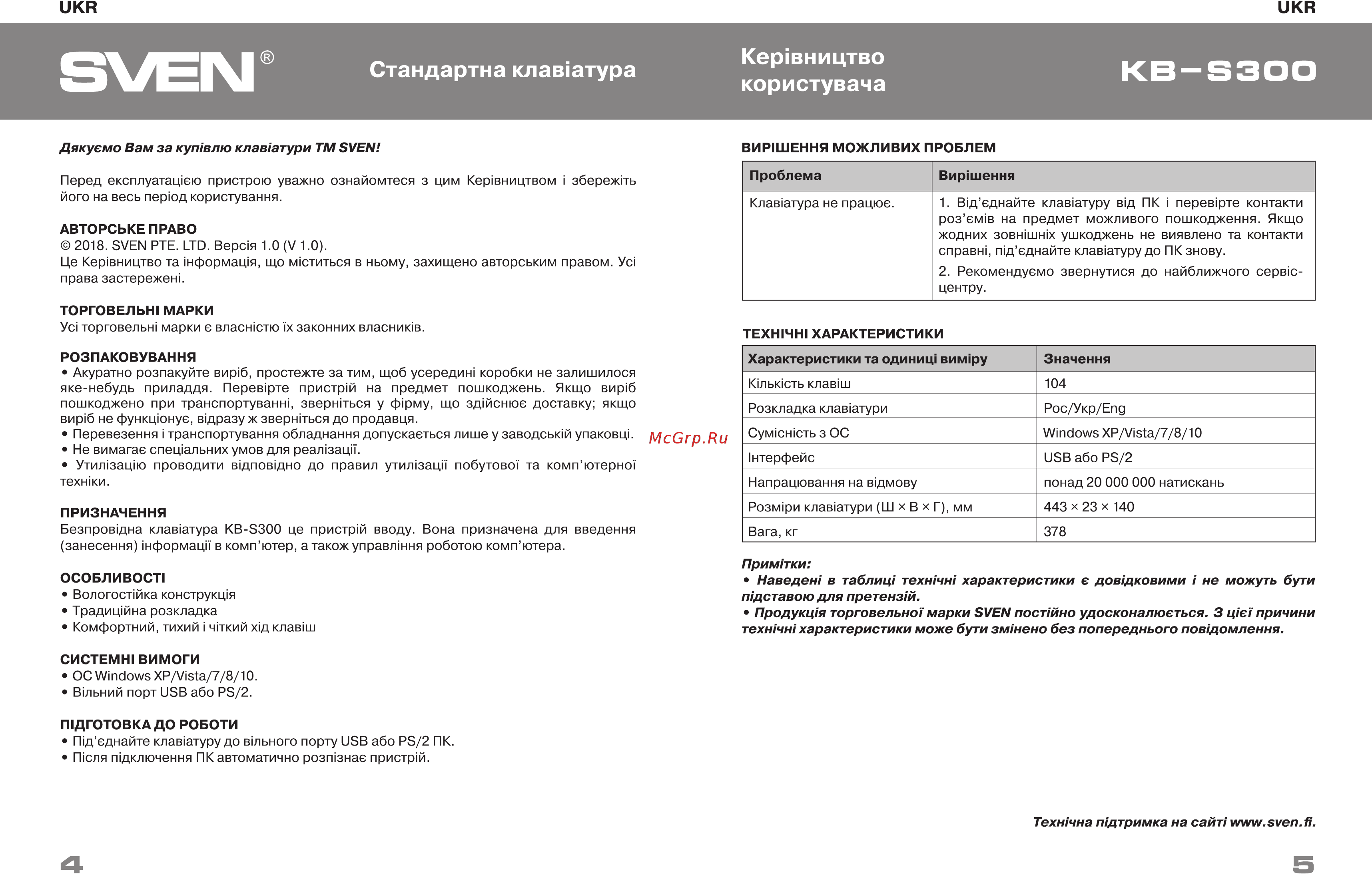 Sven KB-S300 Black [4/4] Ukr ukr