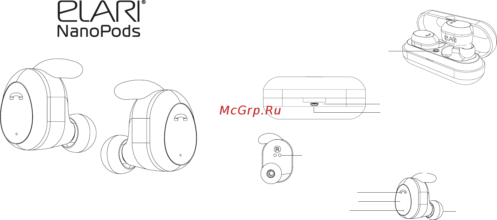 Elari NanoPods Sport Black (NPS-2S) [3/44] User manual