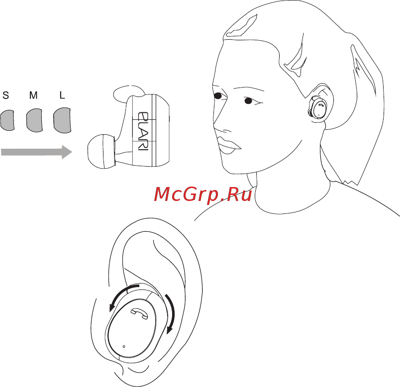 Elari NanoPods Sport White (NPS-2S) [36/44] Prijungimas prie bluetooth įrenginio
