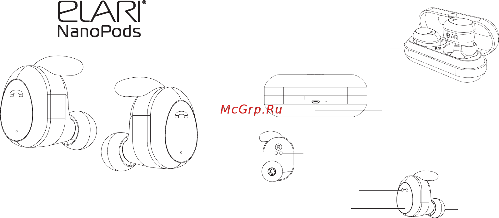 Elari NanoPods Sport White (NPS-2S) [39/44] Kasutusjuhend