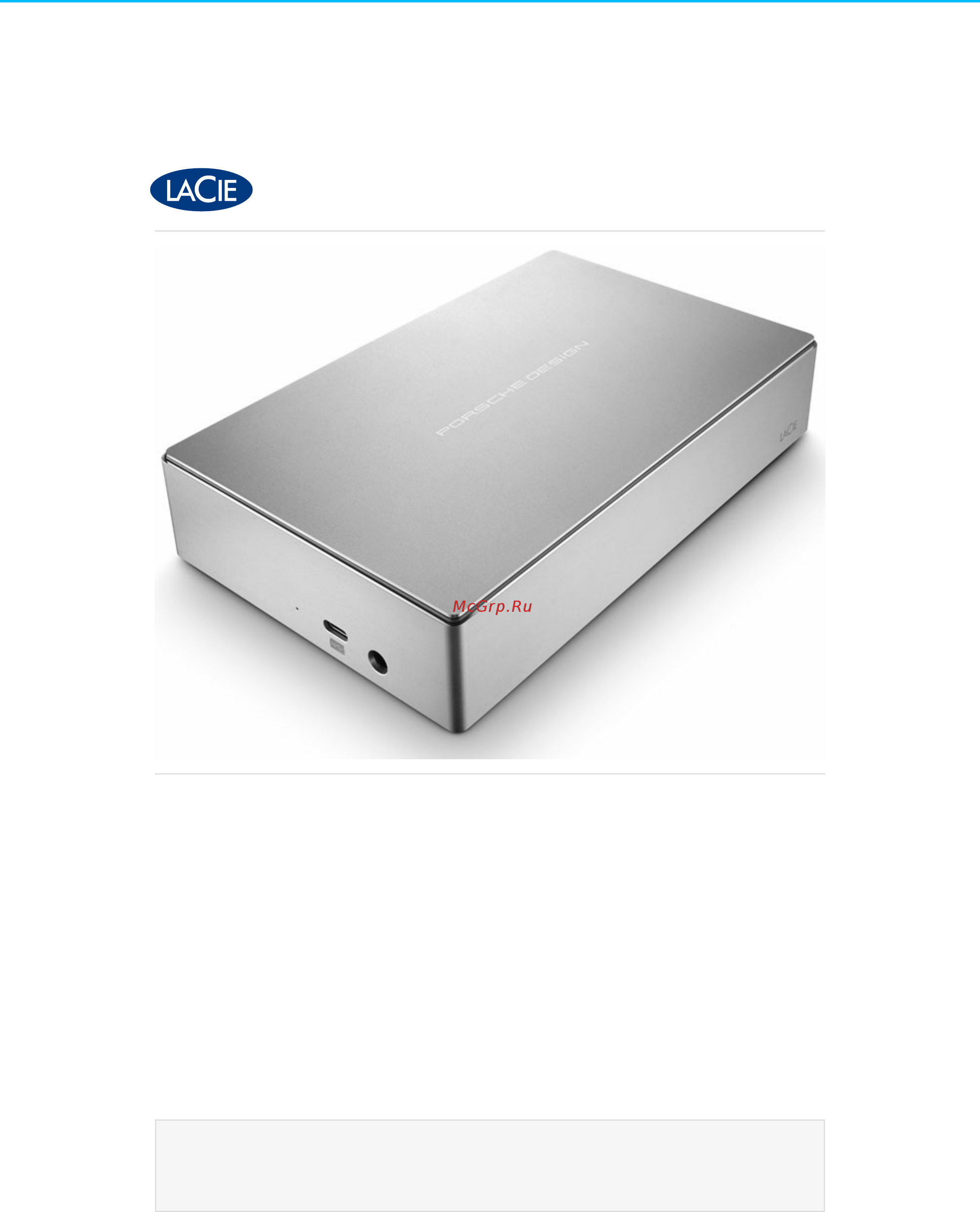Lacie 8TB Porsche Design Desktop (STFE8000401) [2/26] Модель