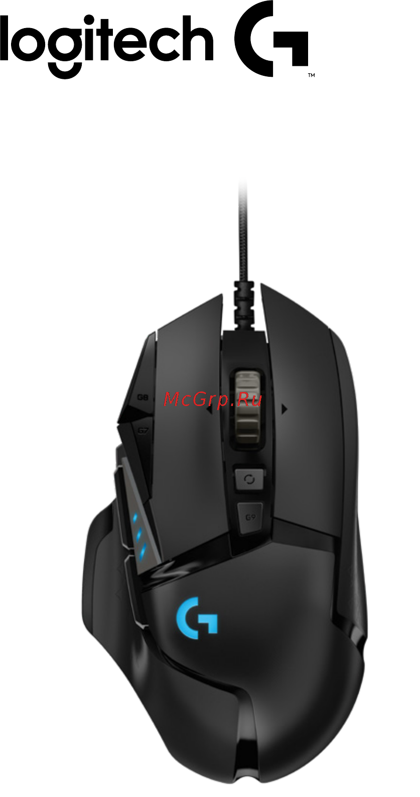 Logitech G502 Hero (910-005470) Руководство по эксплуатации онлайн