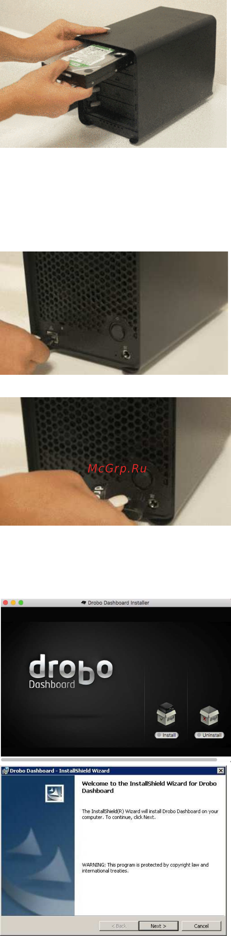 Drobo 5N2 DRDS5A31 [2/3] Предупреждение все данные на дисках будут удалены