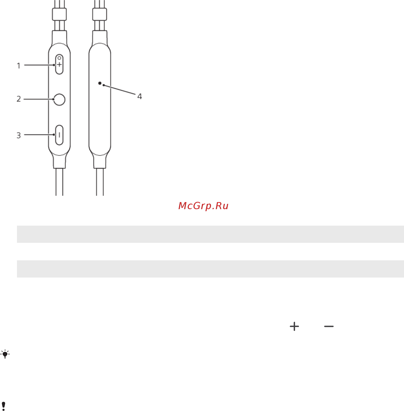 Sony Open-ear STH40D Gray [6/8] Использование пульта дистанционного управления